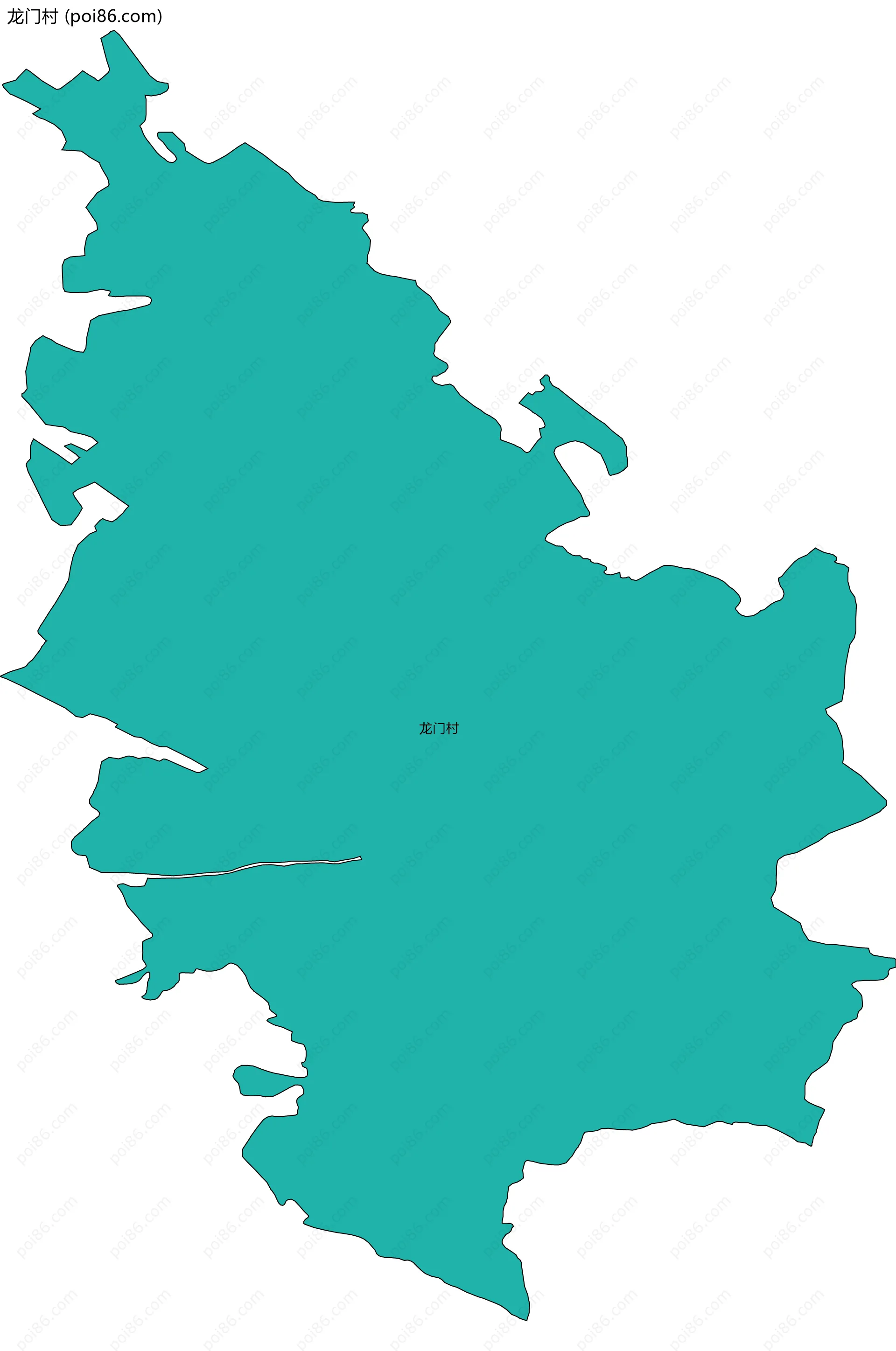 龙门村边界地图