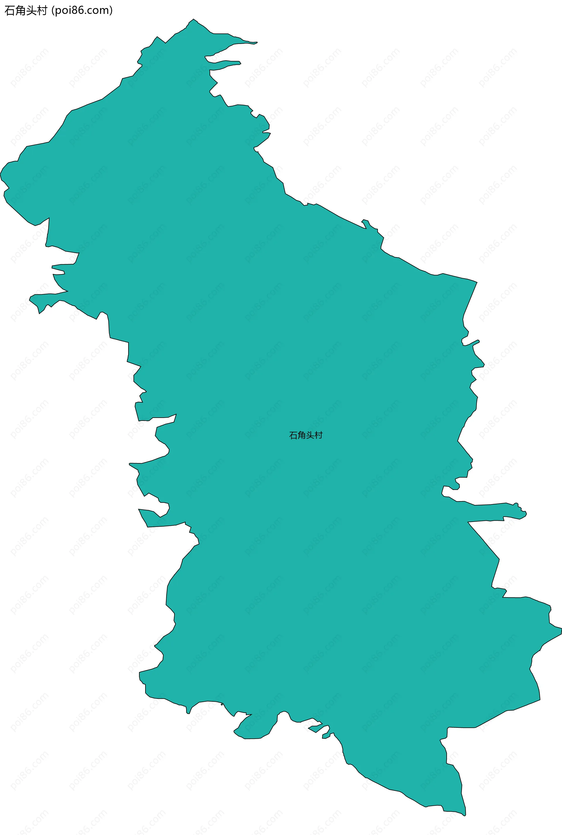 石角头村边界地图