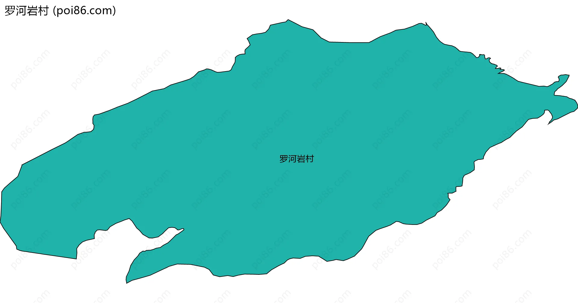 罗河岩村边界地图