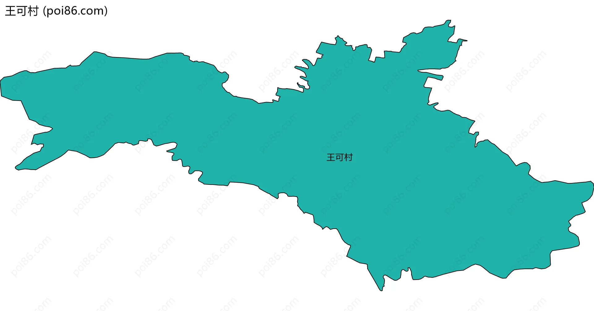 王可村边界地图