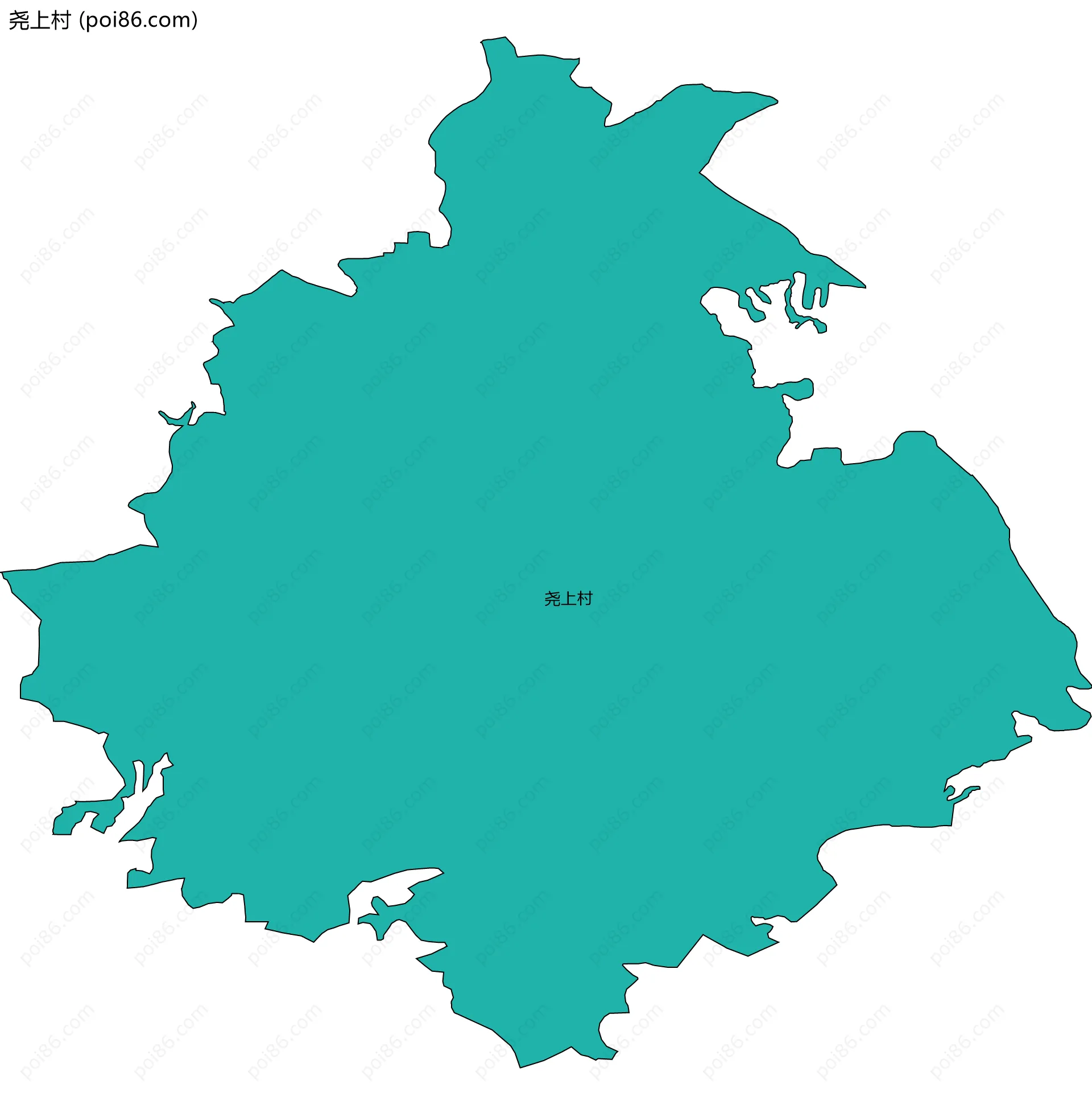 尧上村边界地图