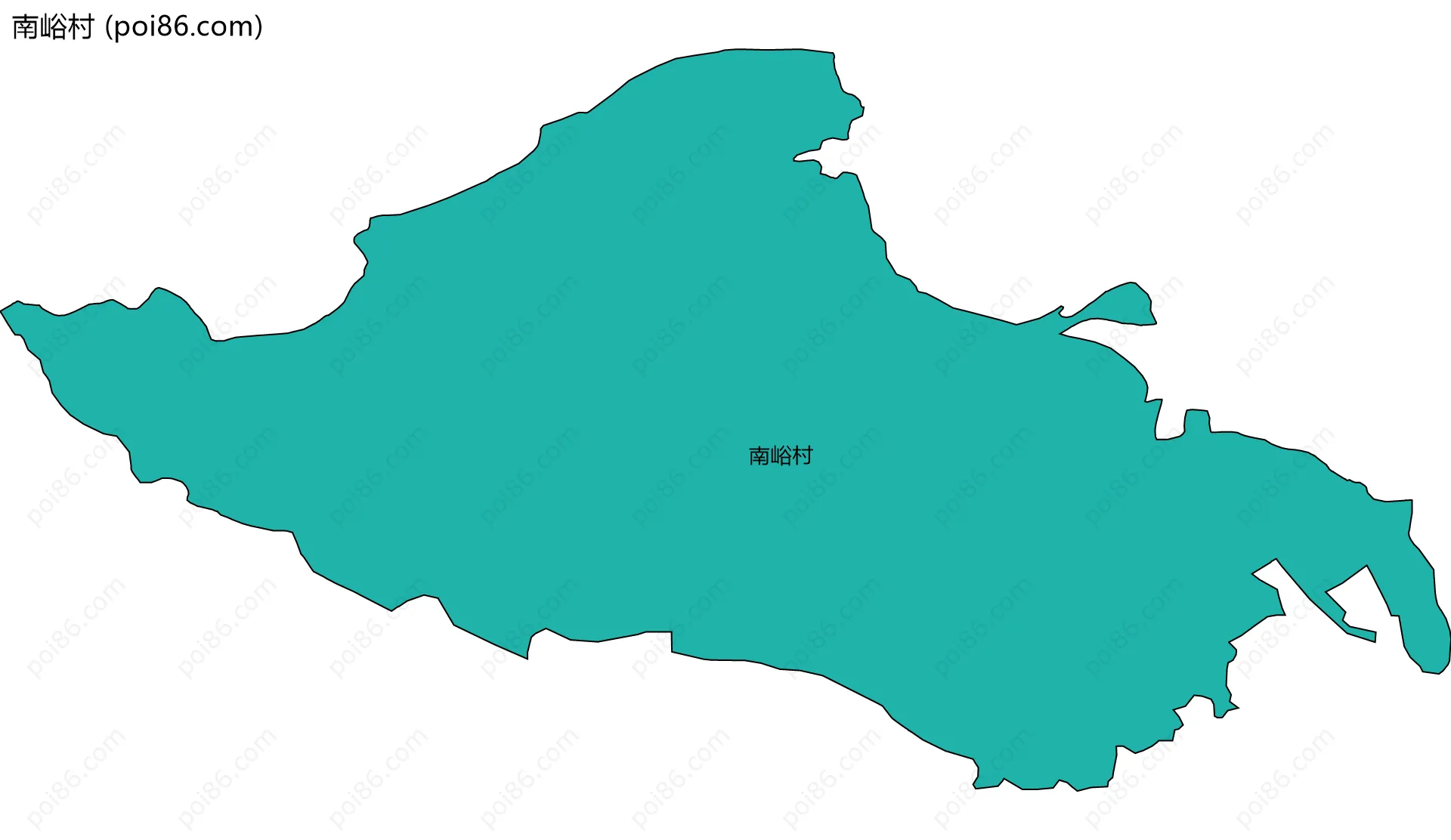 南峪村边界地图