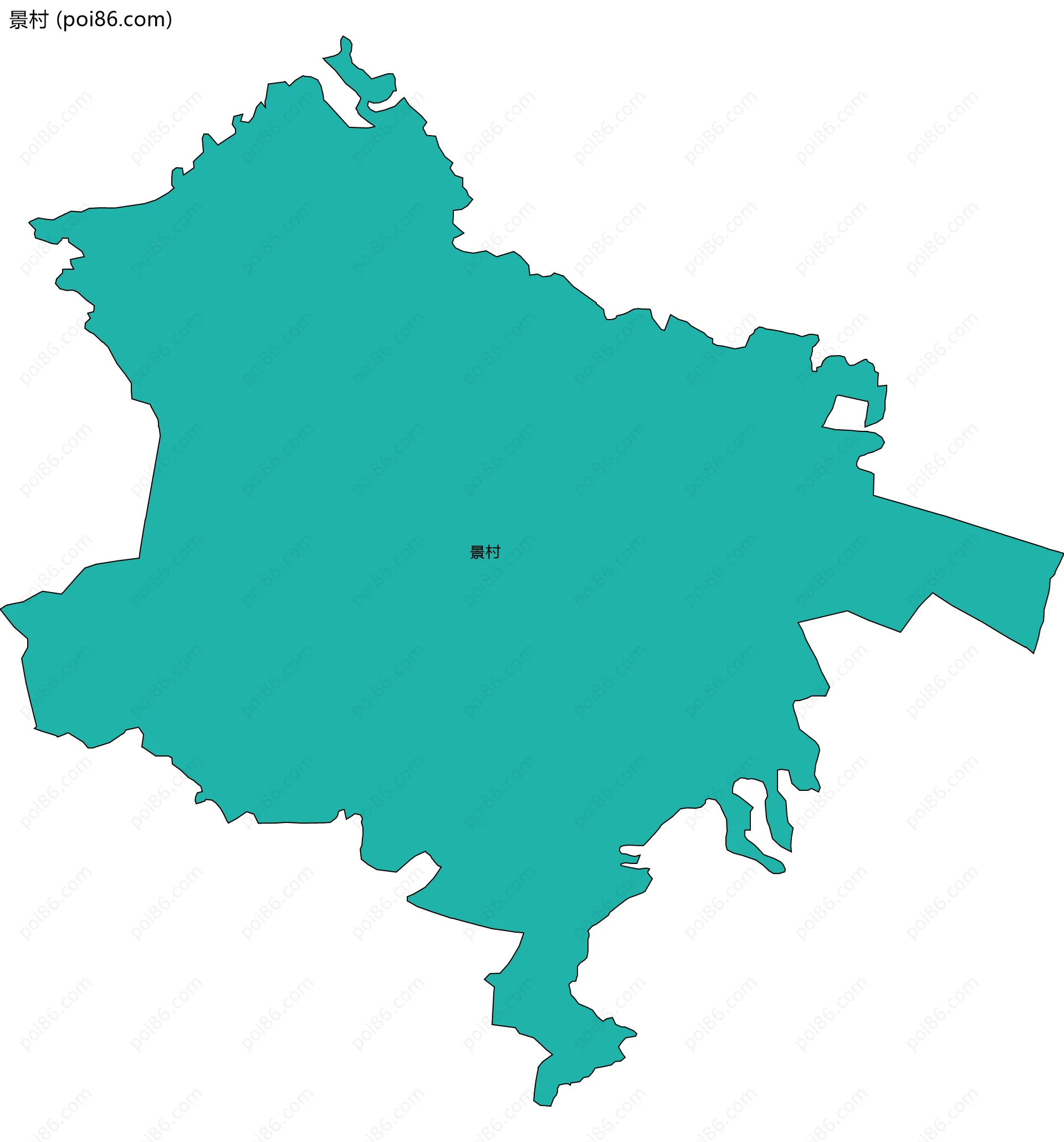 景村边界地图