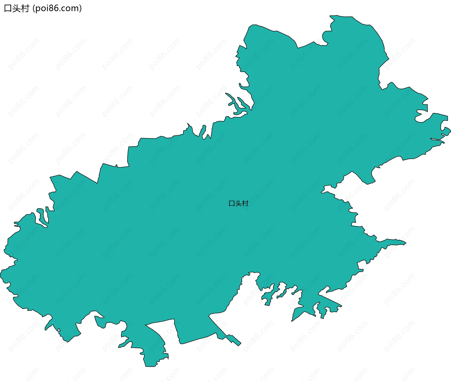 口头村边界地图