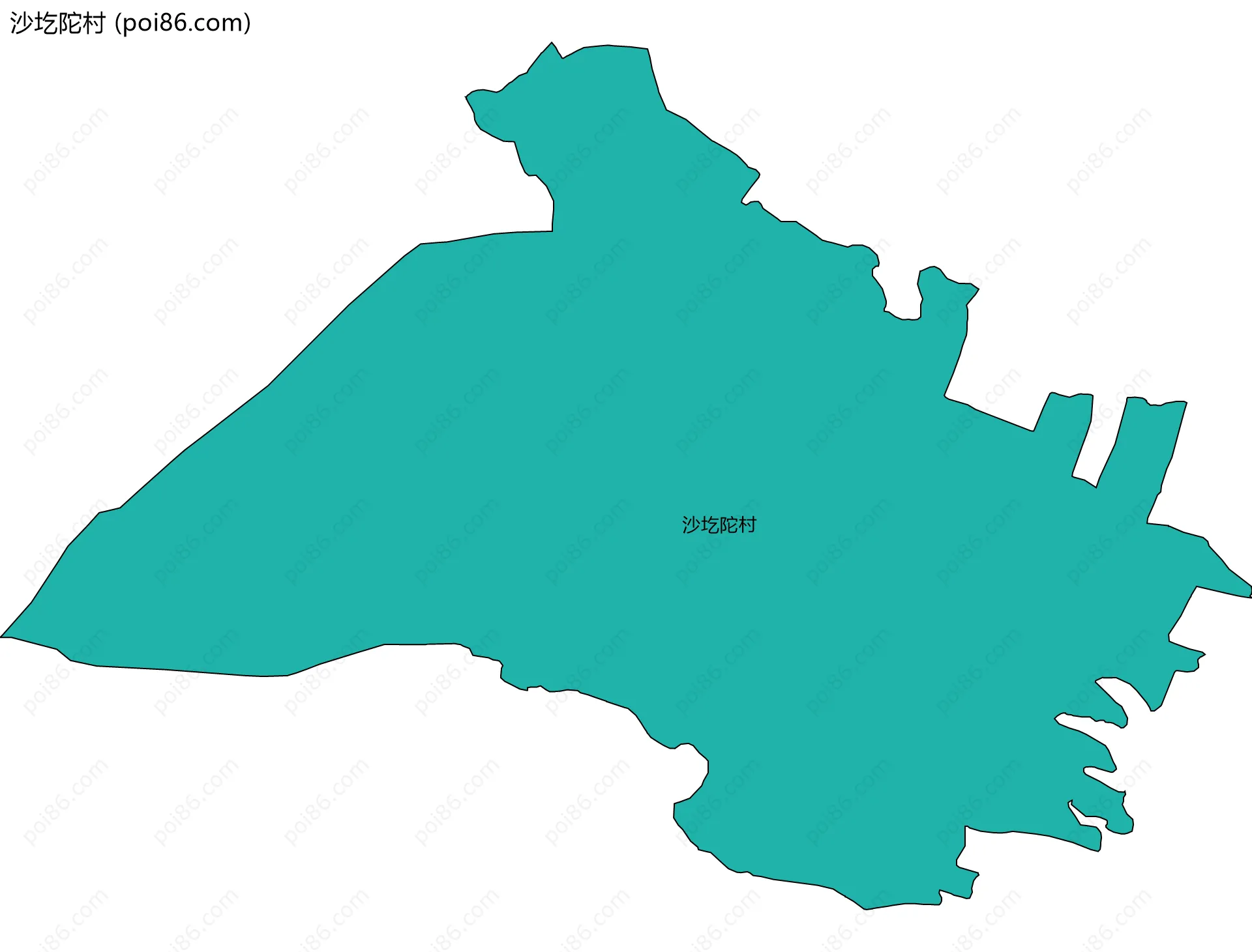 沙圪陀村边界地图