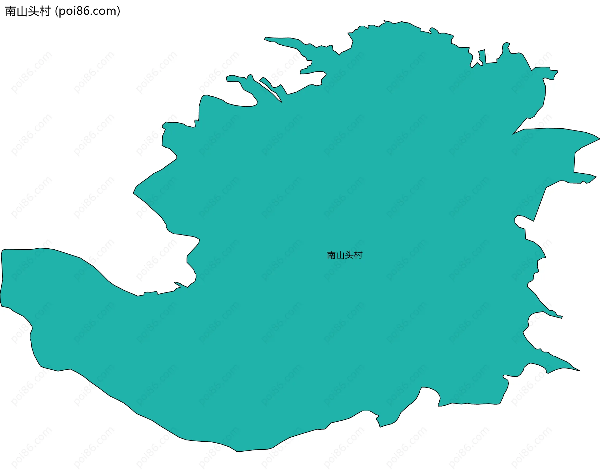 南山头村边界地图