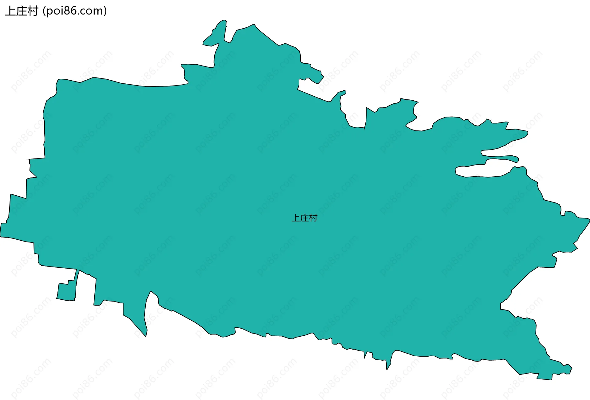 上庄村边界地图