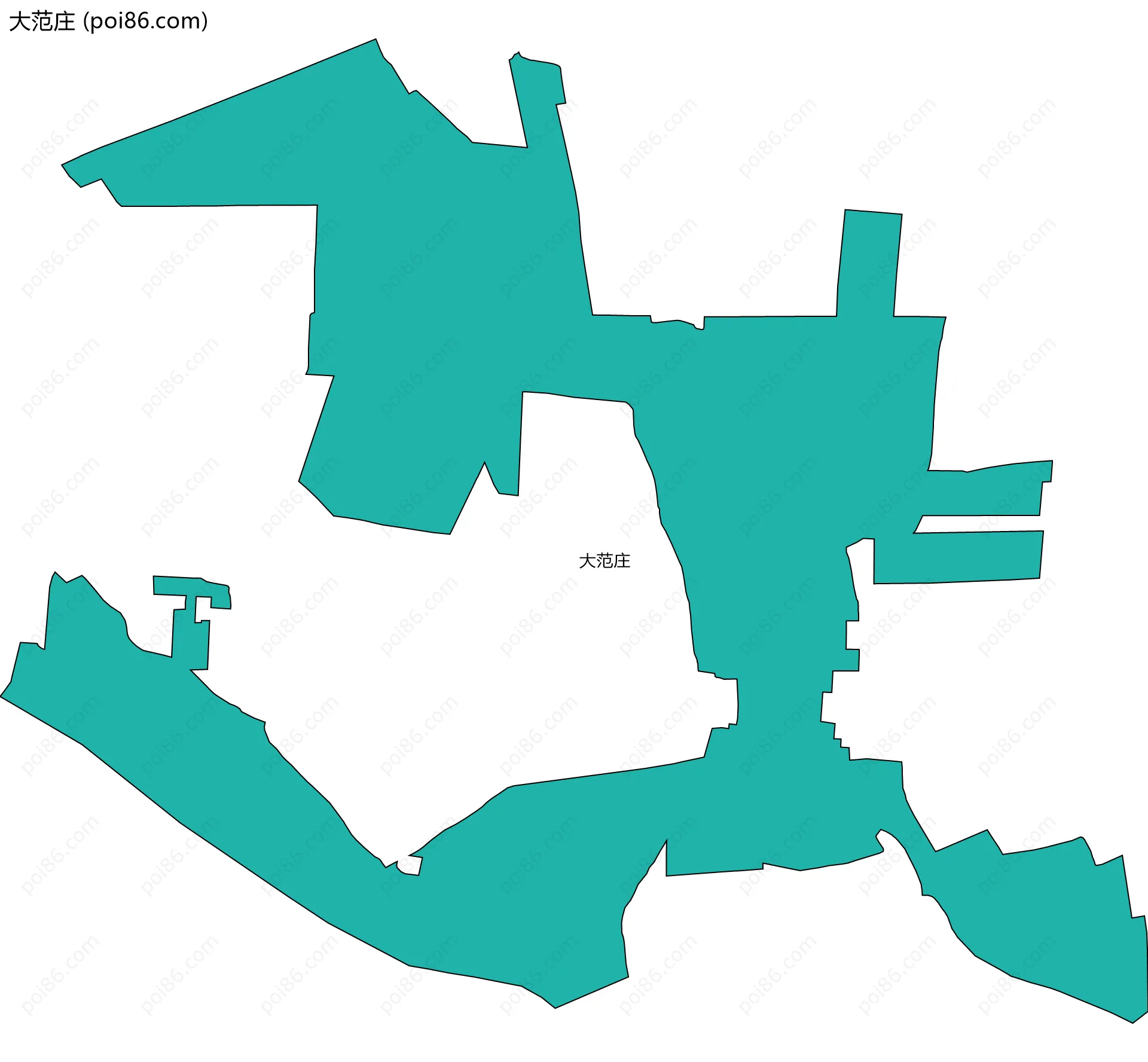 大范庄边界地图