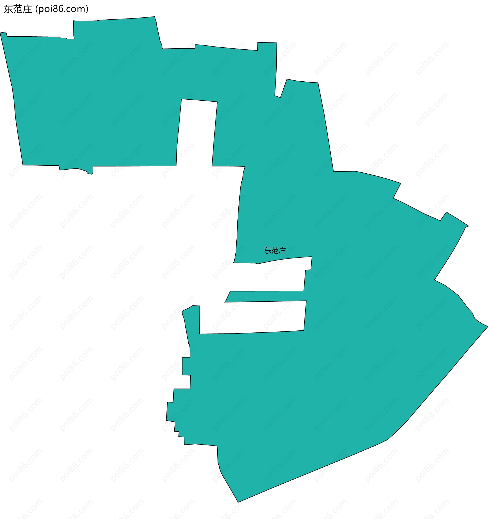 东范庄边界地图