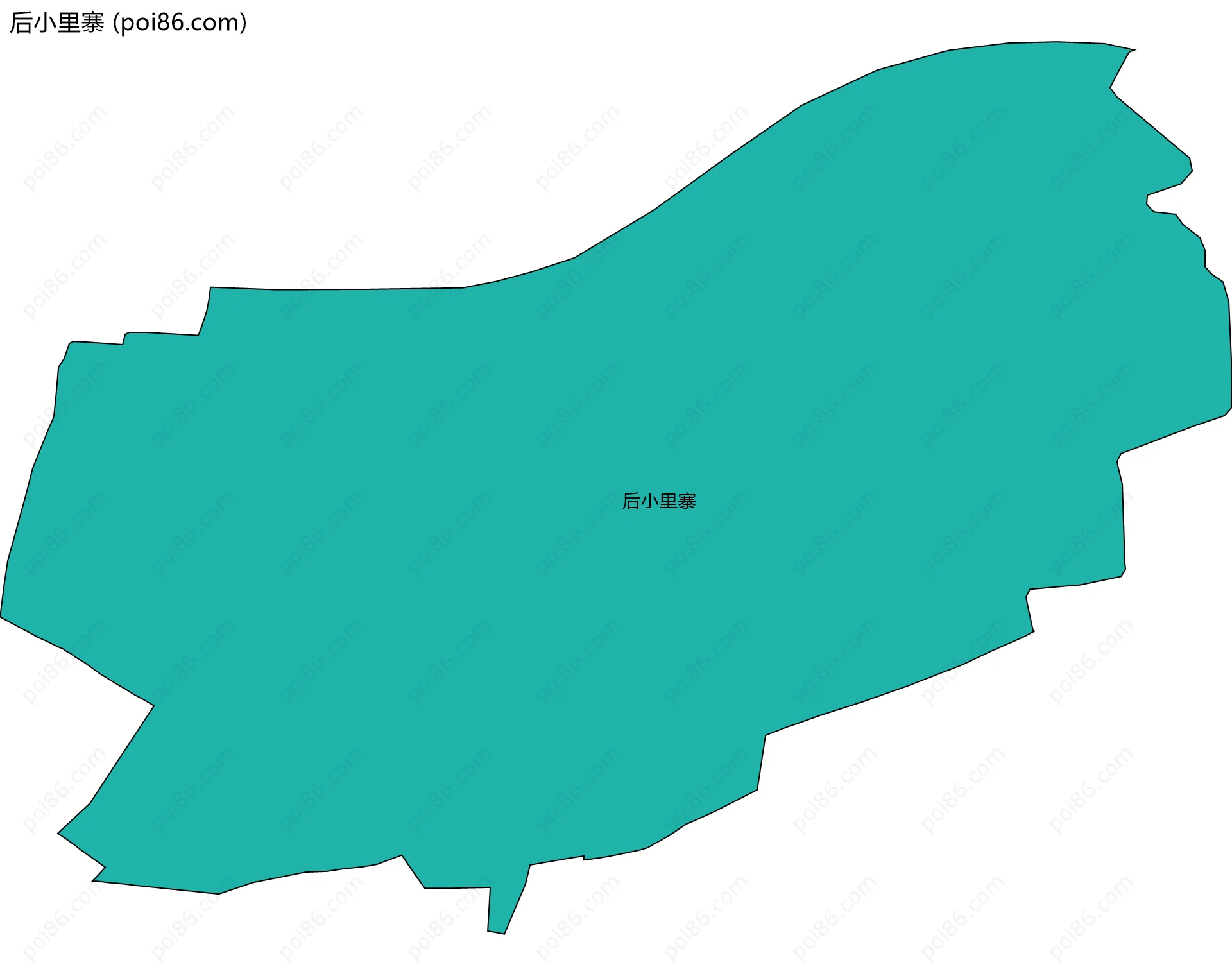 后小里寨边界地图