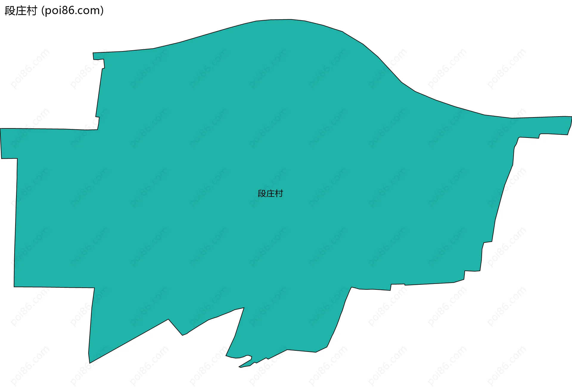段庄村边界地图