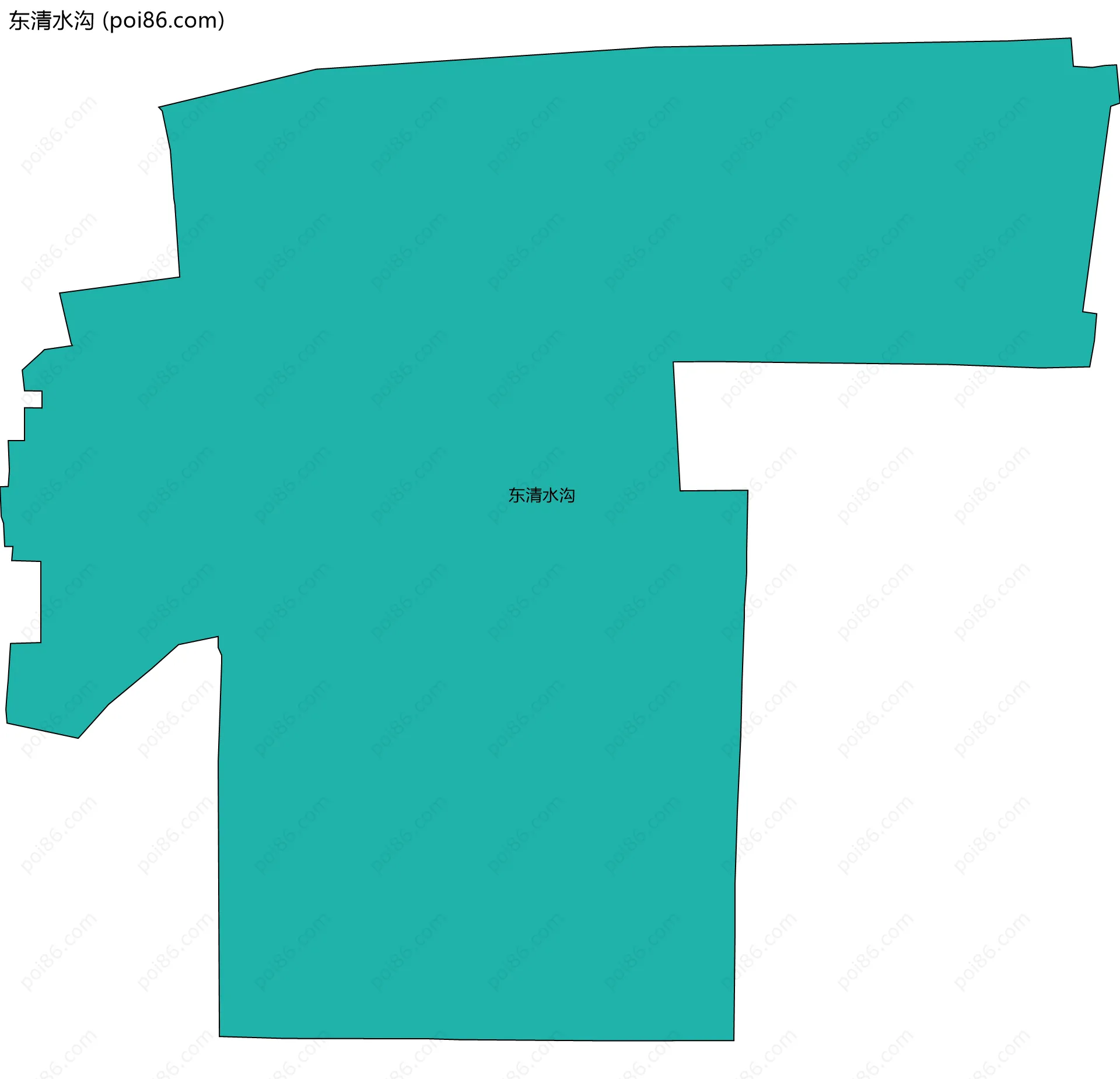 东清水沟边界地图