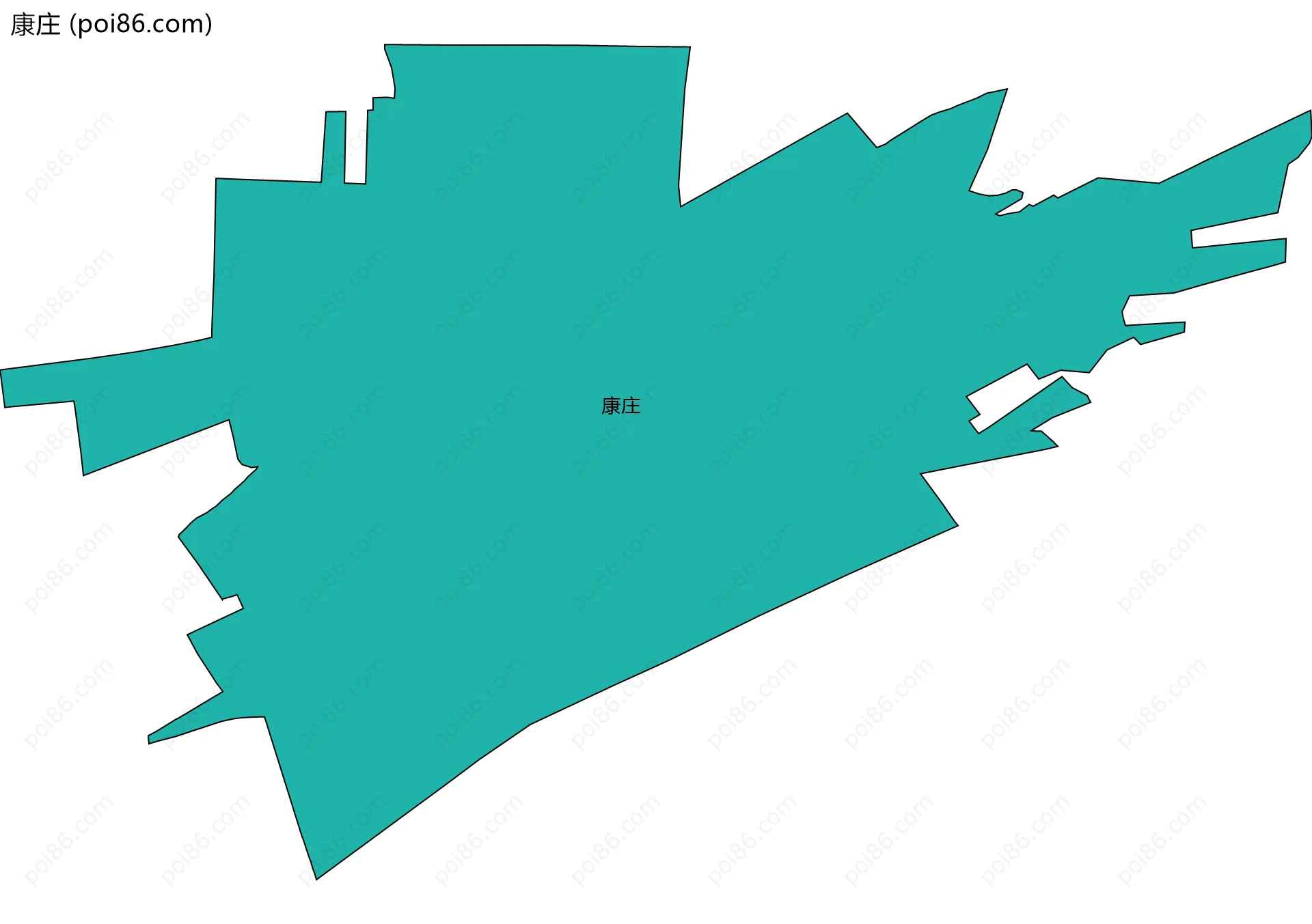 康庄边界地图