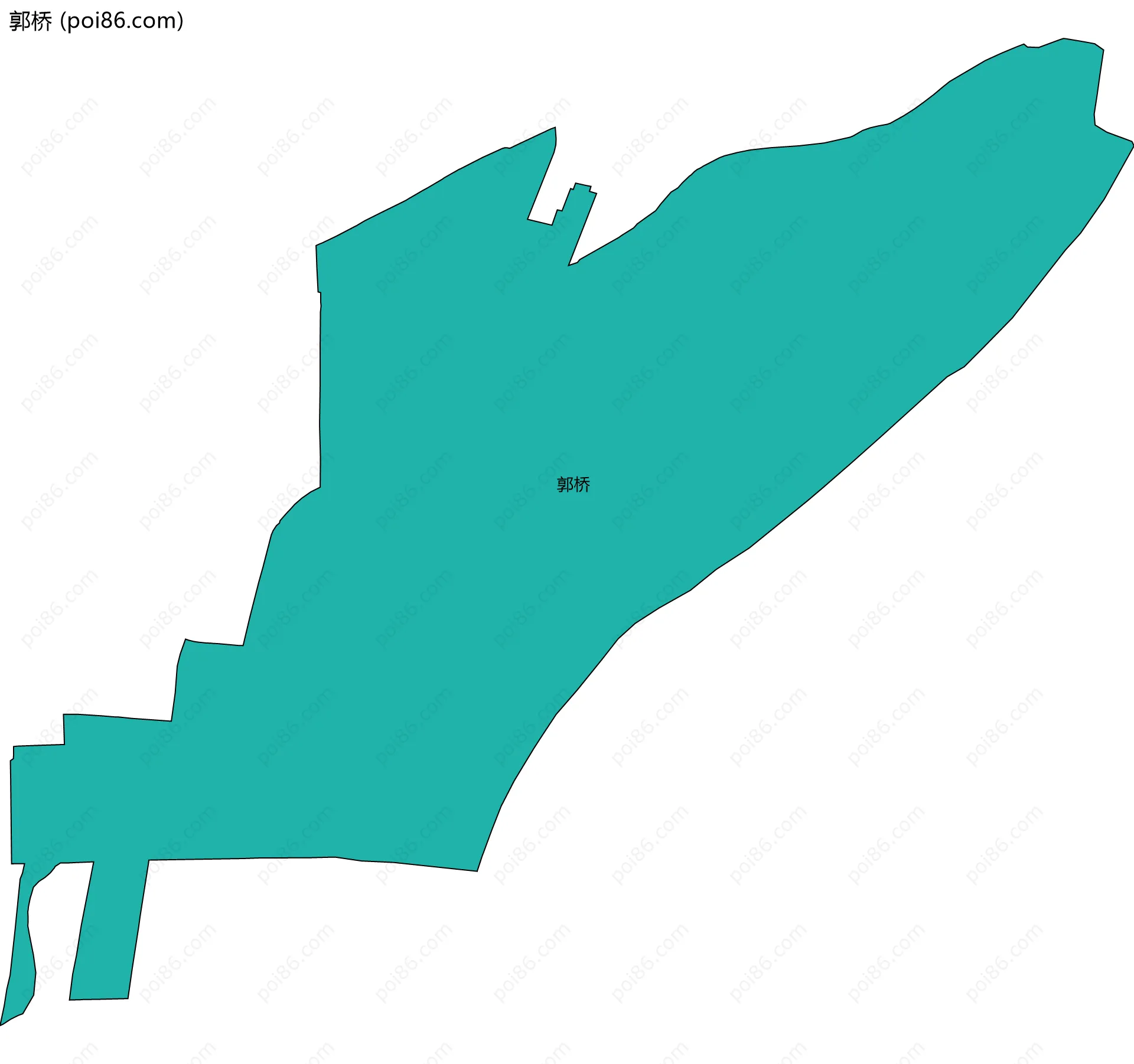 郭桥边界地图