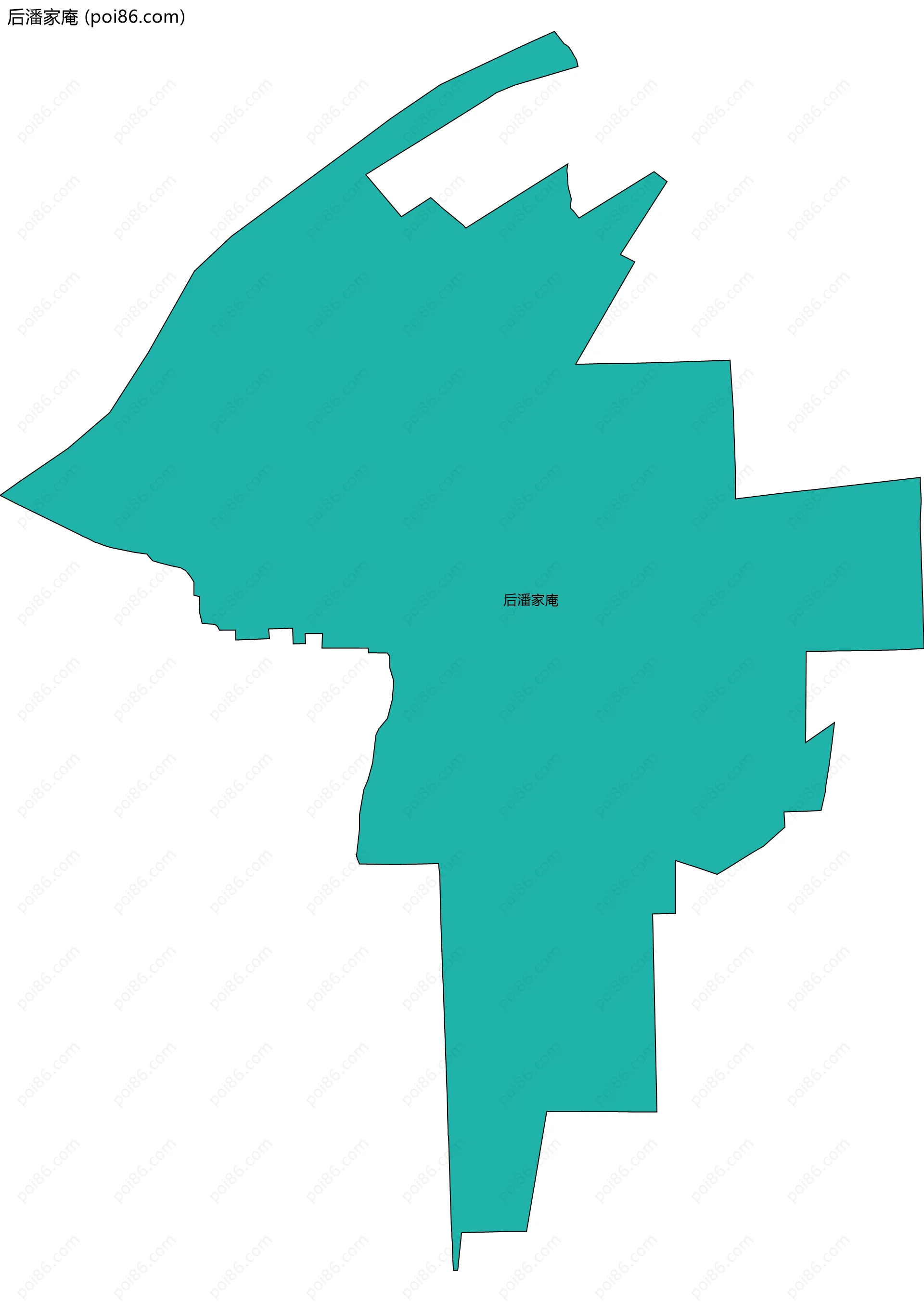 后潘家庵边界地图