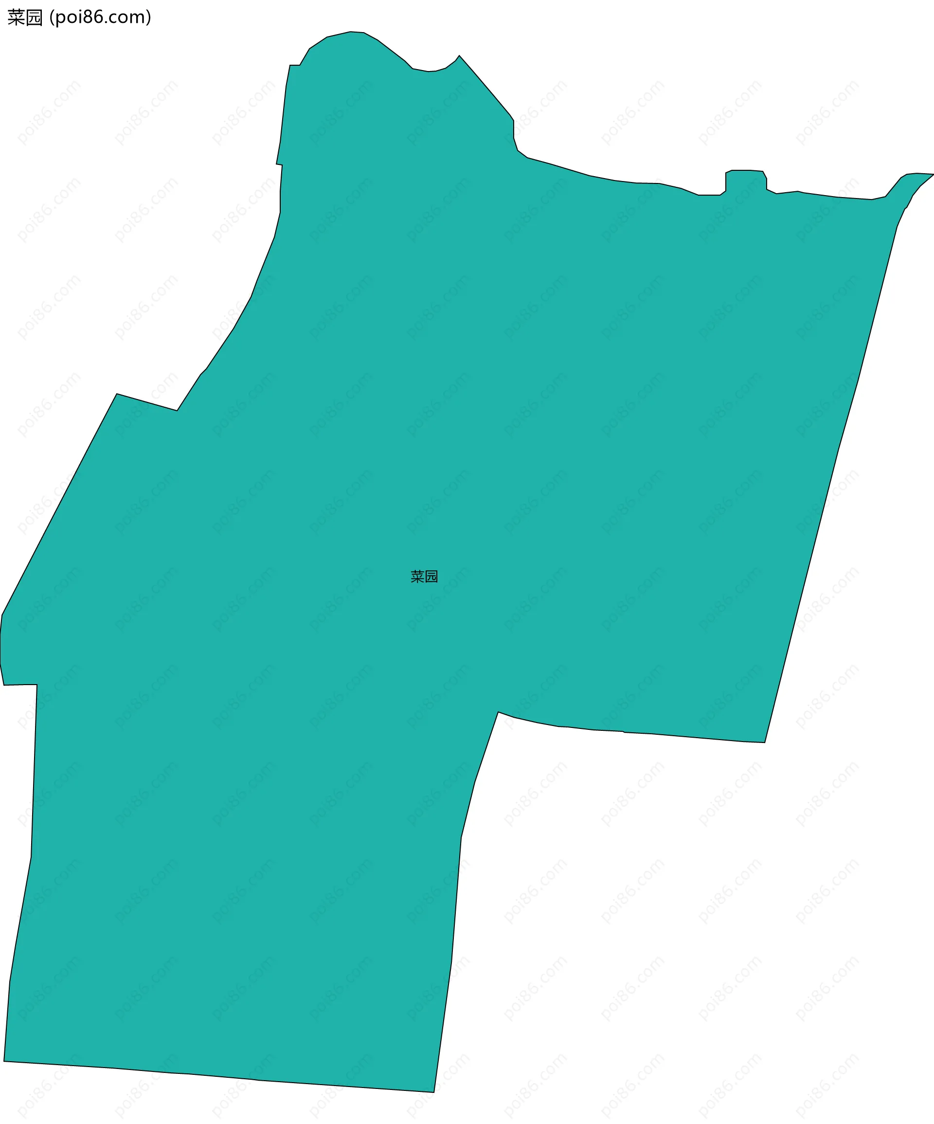 菜园边界地图