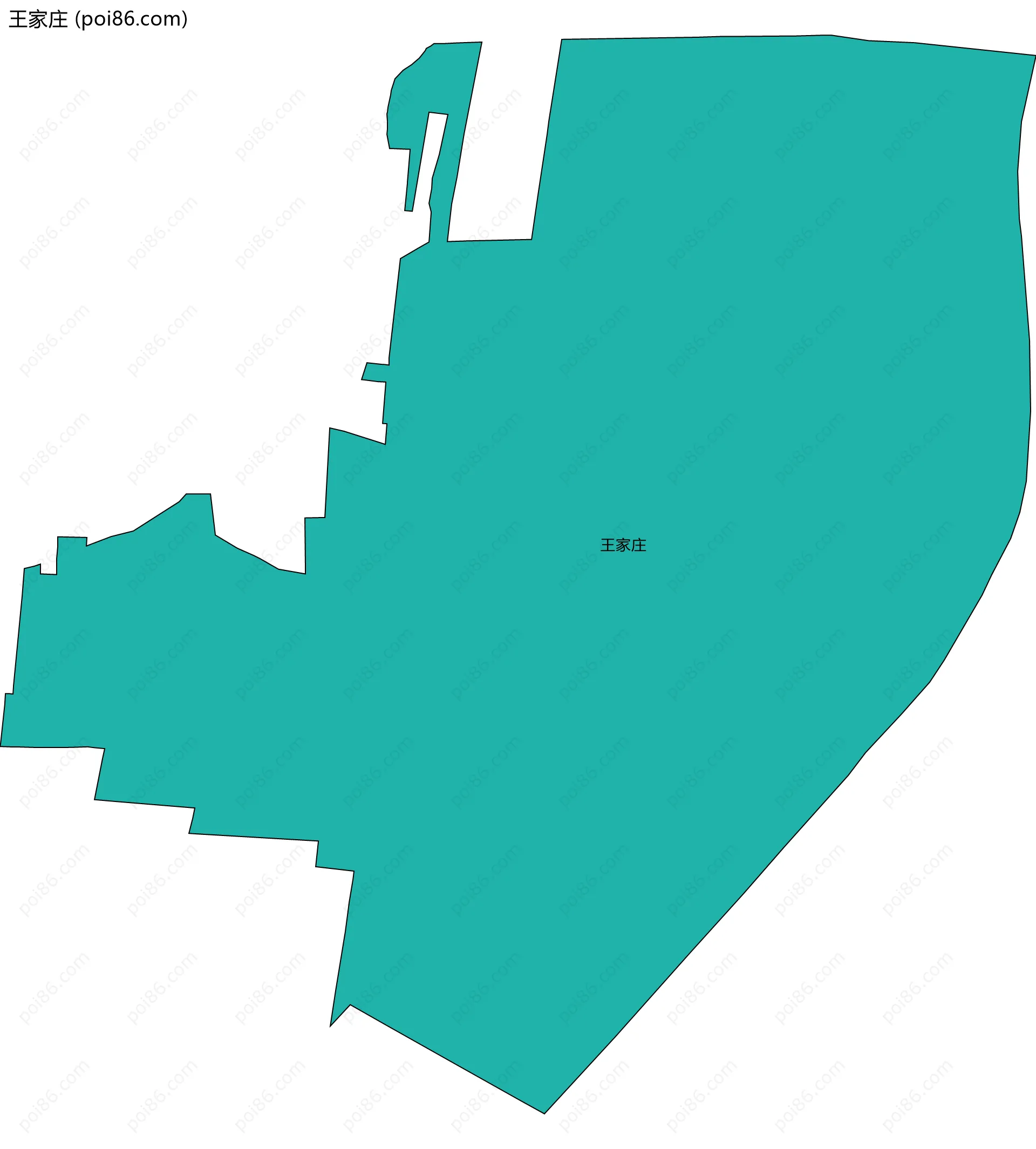 王家庄边界地图