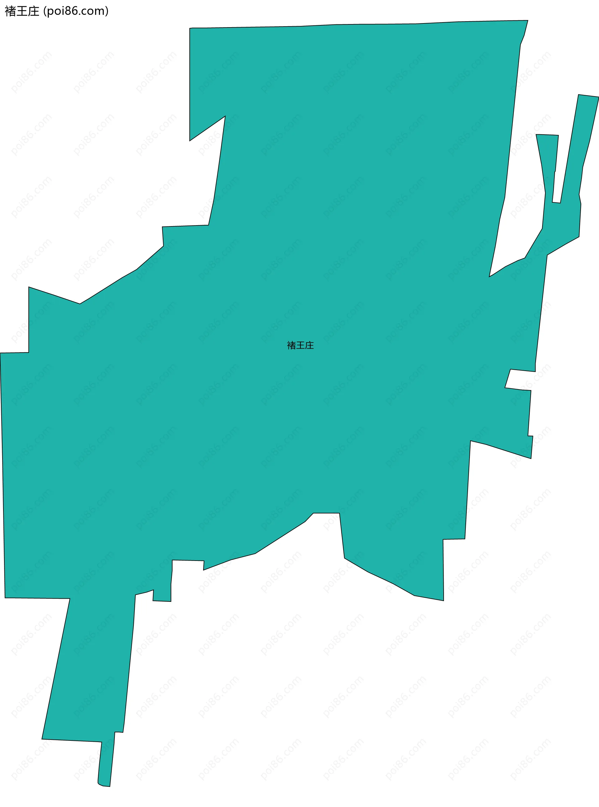 褚王庄边界地图