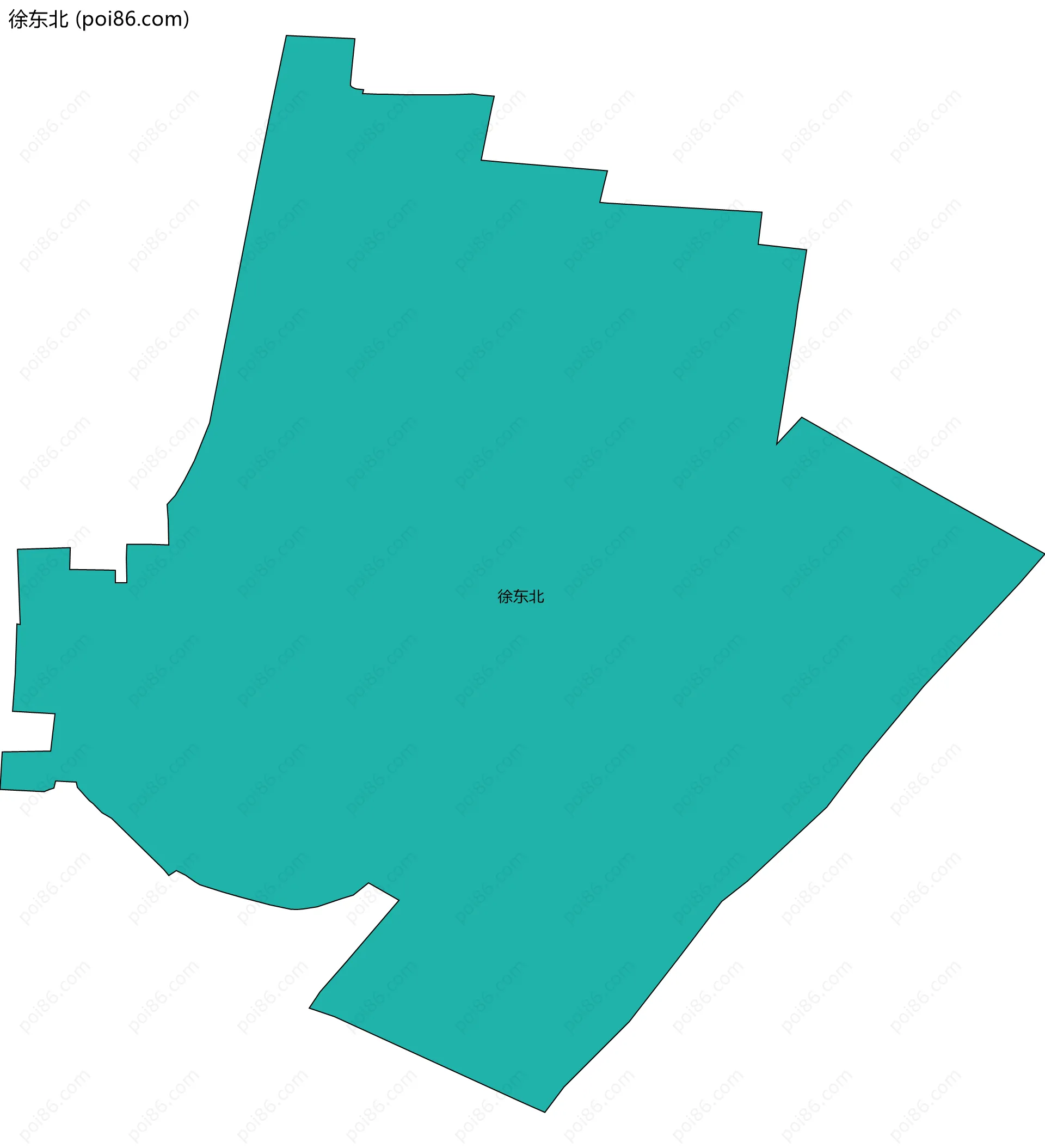 徐东北边界地图