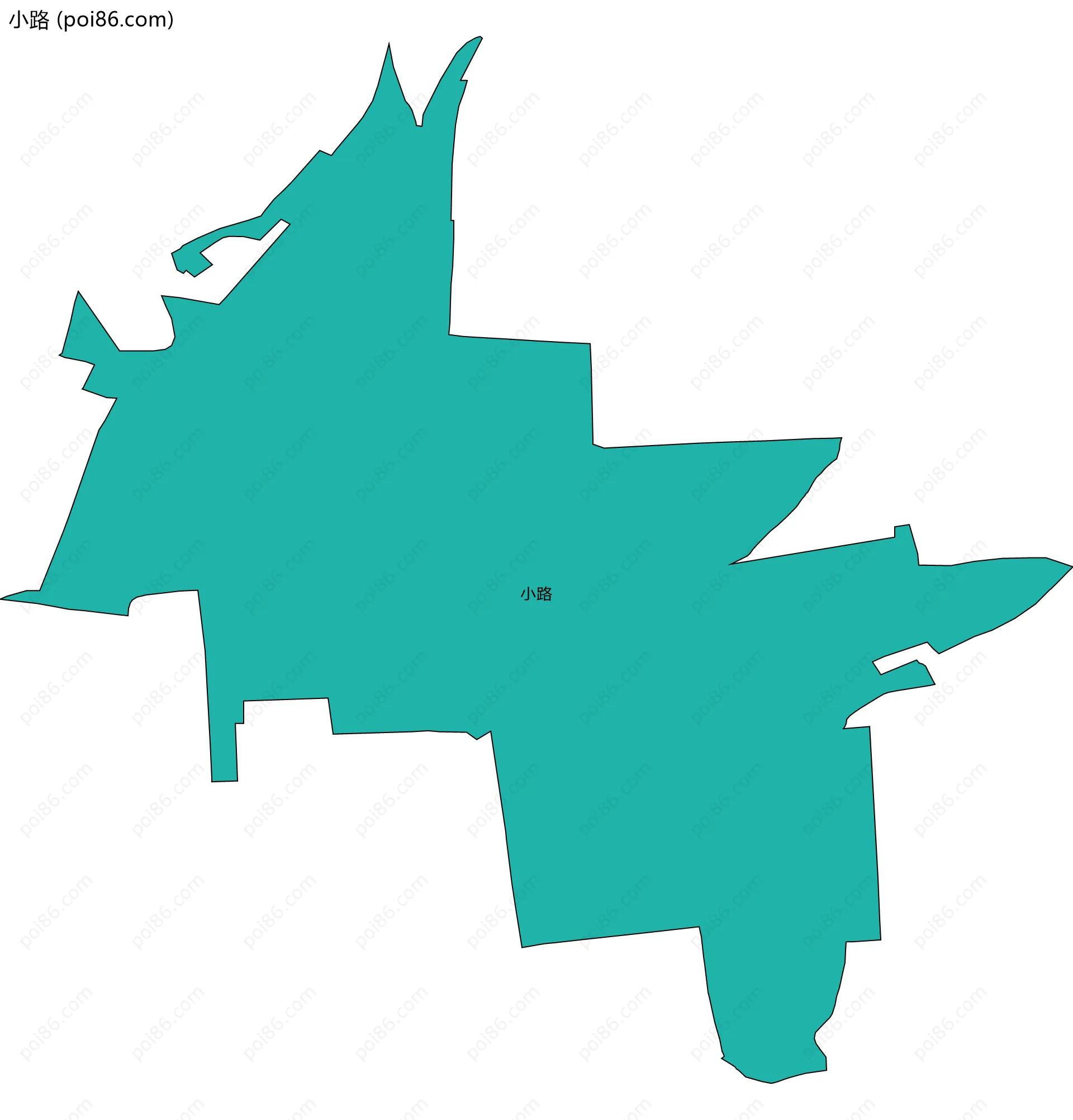 小路边界地图