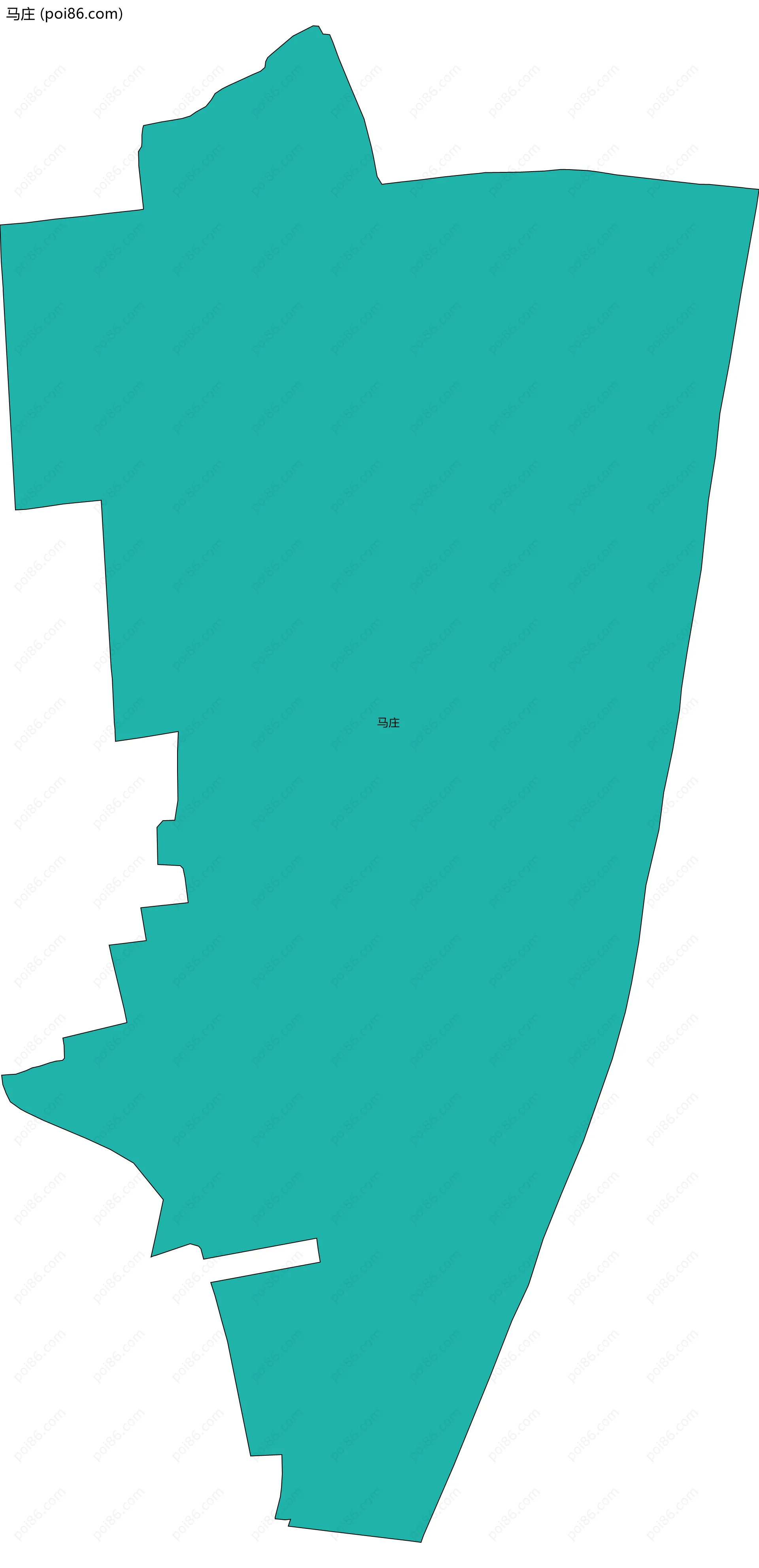 马庄边界地图