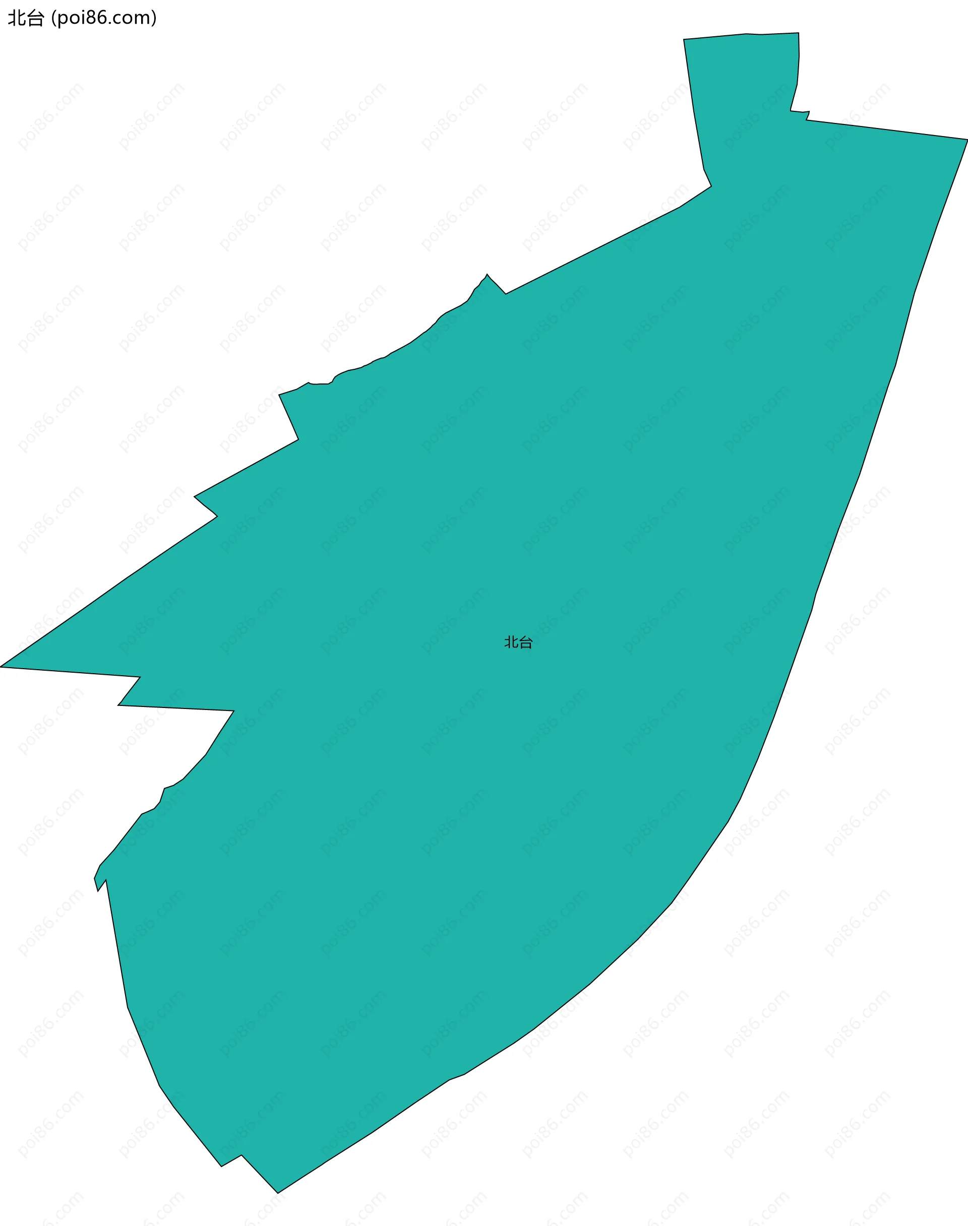 北台边界地图