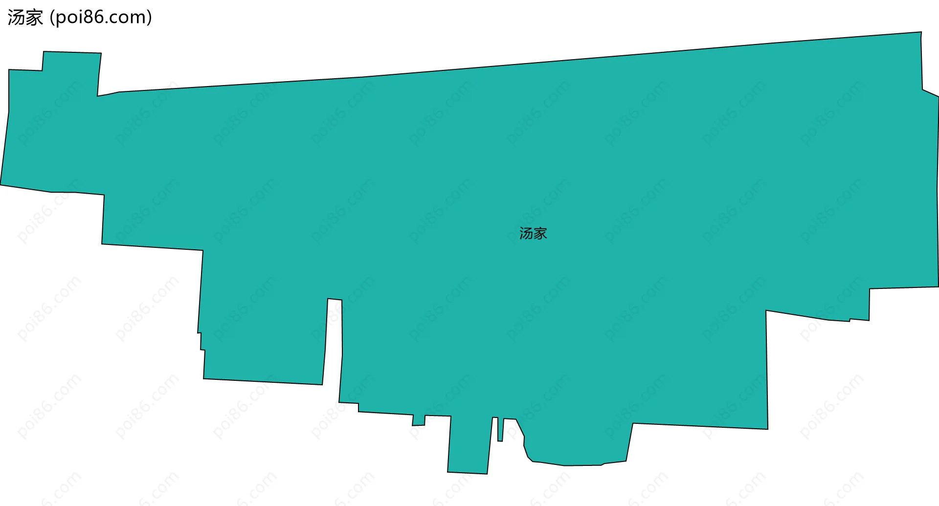 汤家边界地图