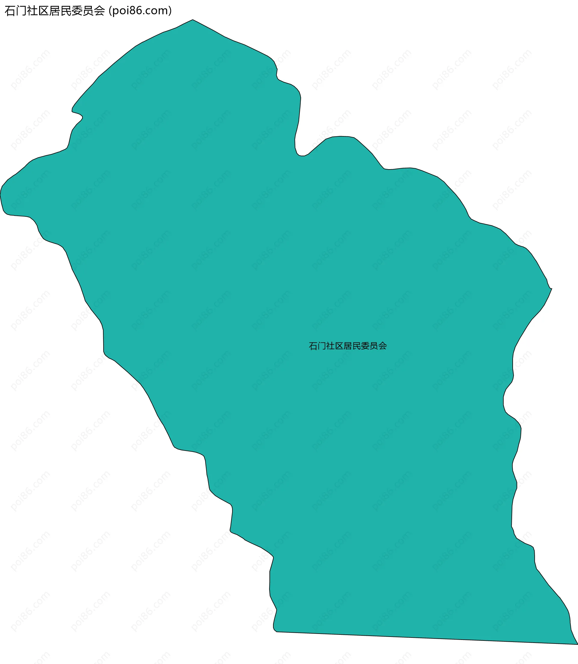 石门社区居民委员会边界地图