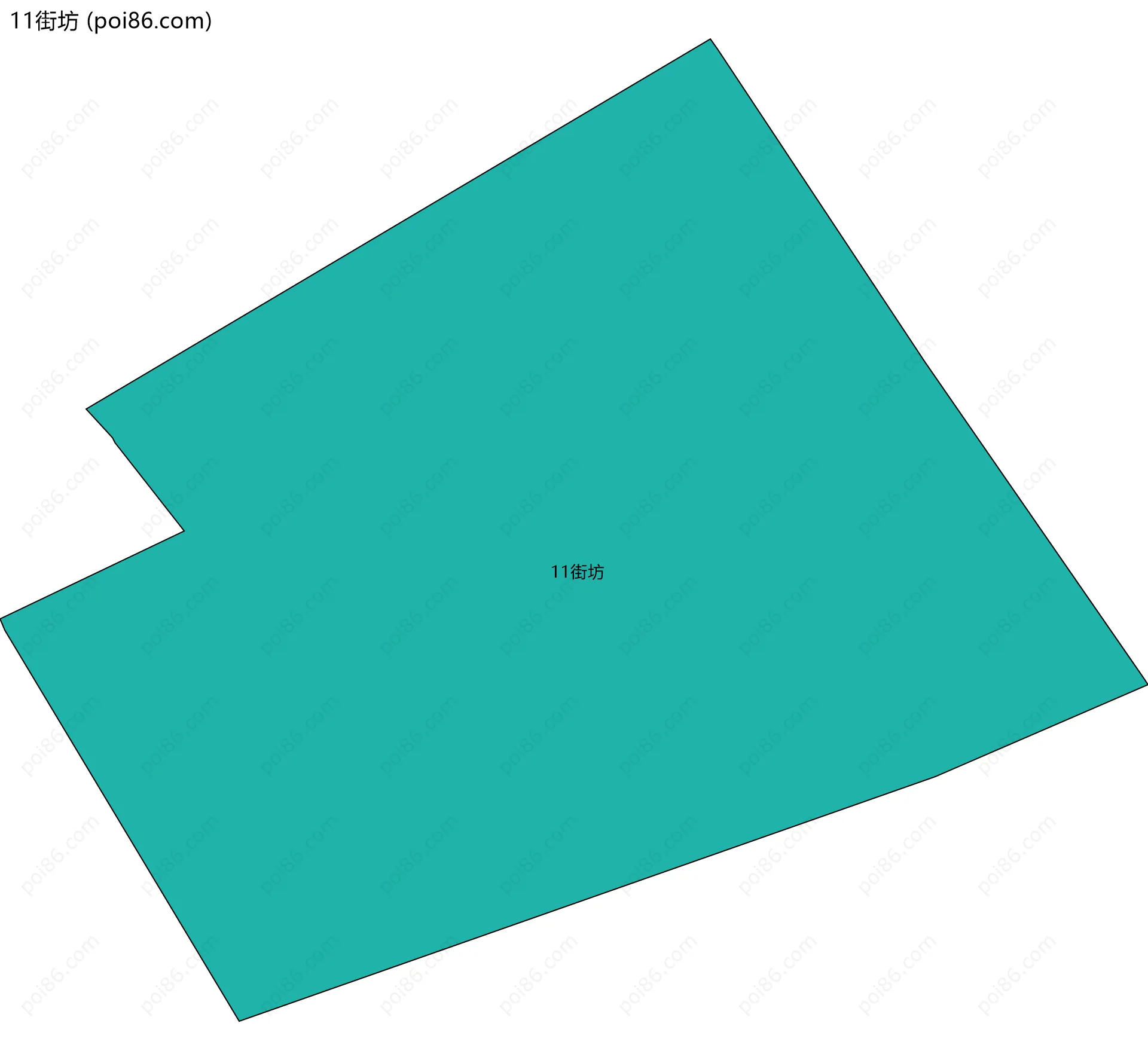 11街坊边界地图