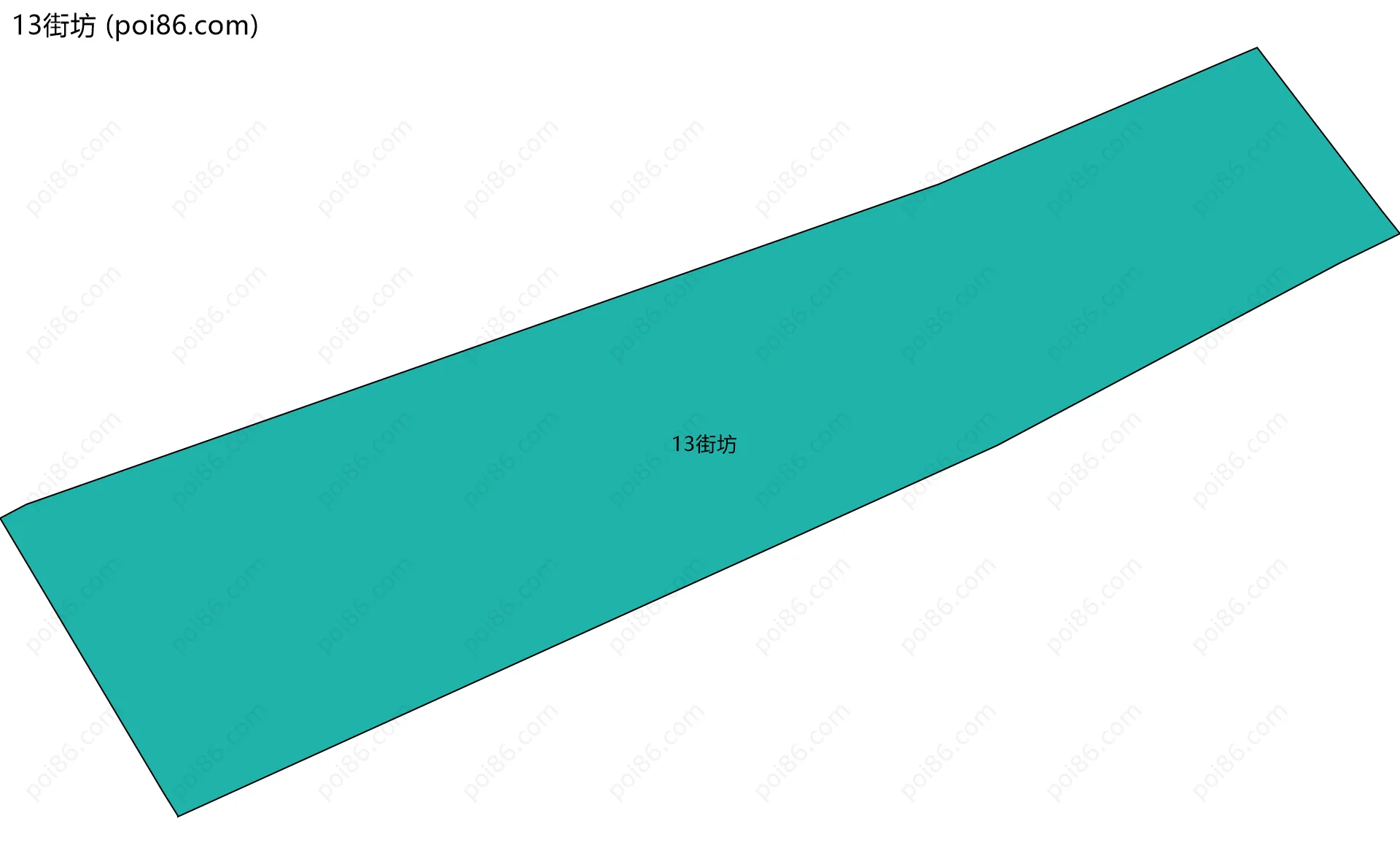 13街坊边界地图