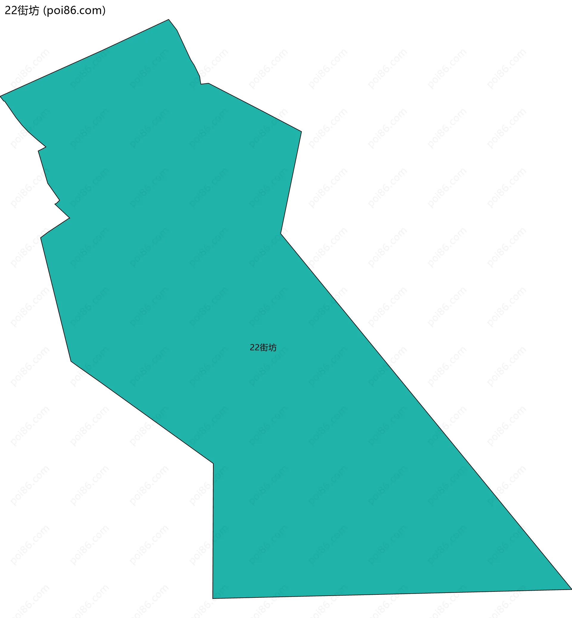 22街坊边界地图