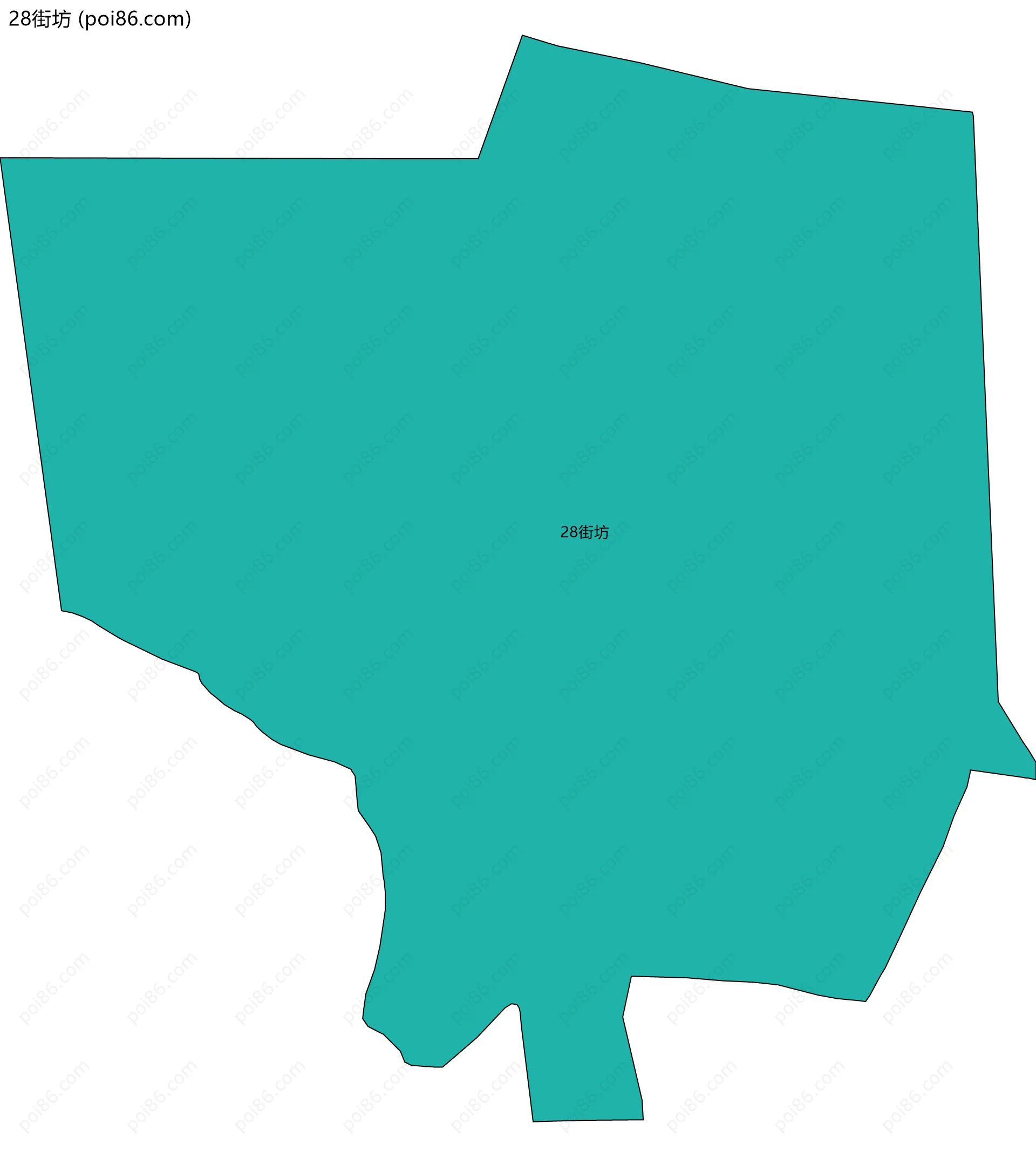 28街坊边界地图