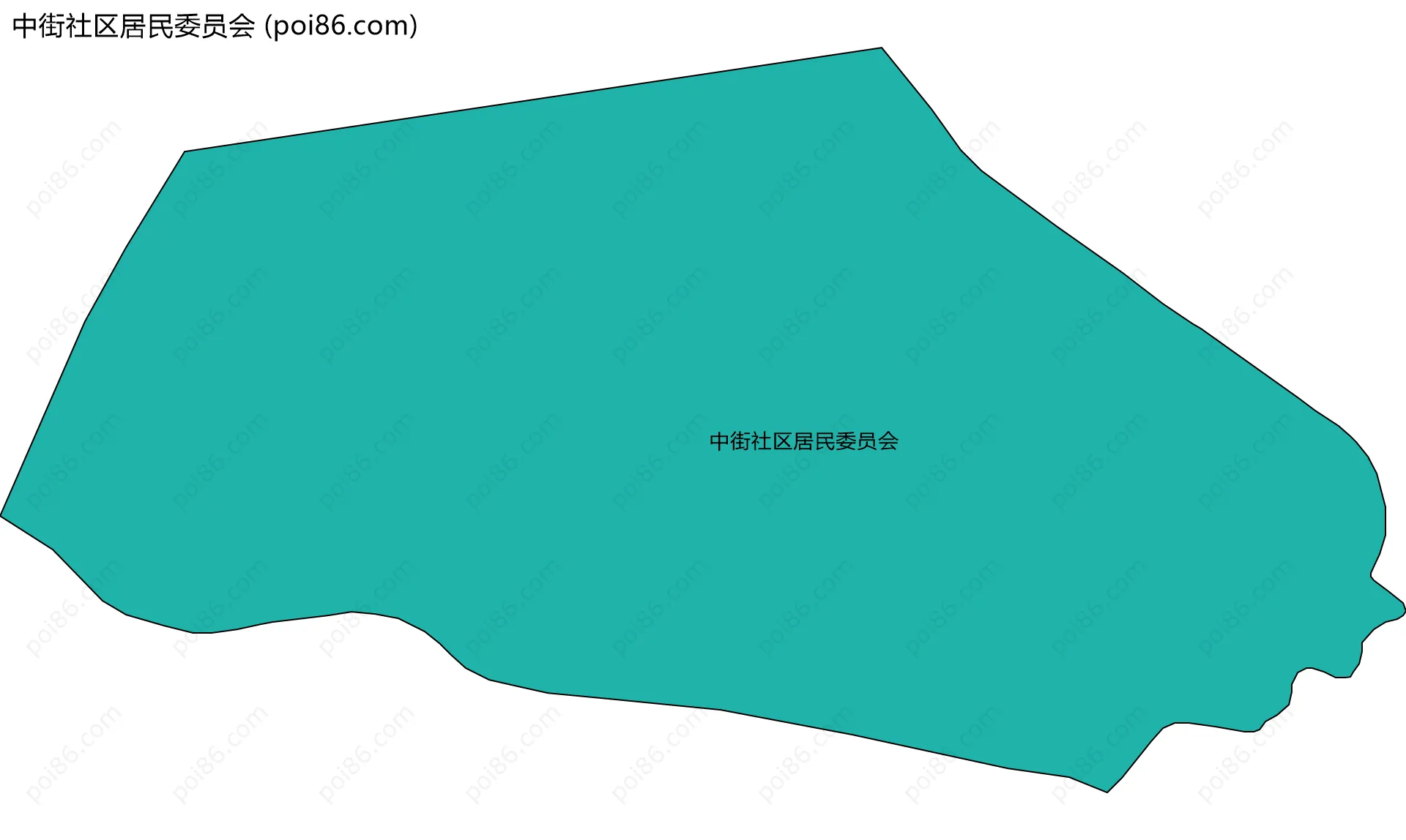 中街社区居民委员会边界地图