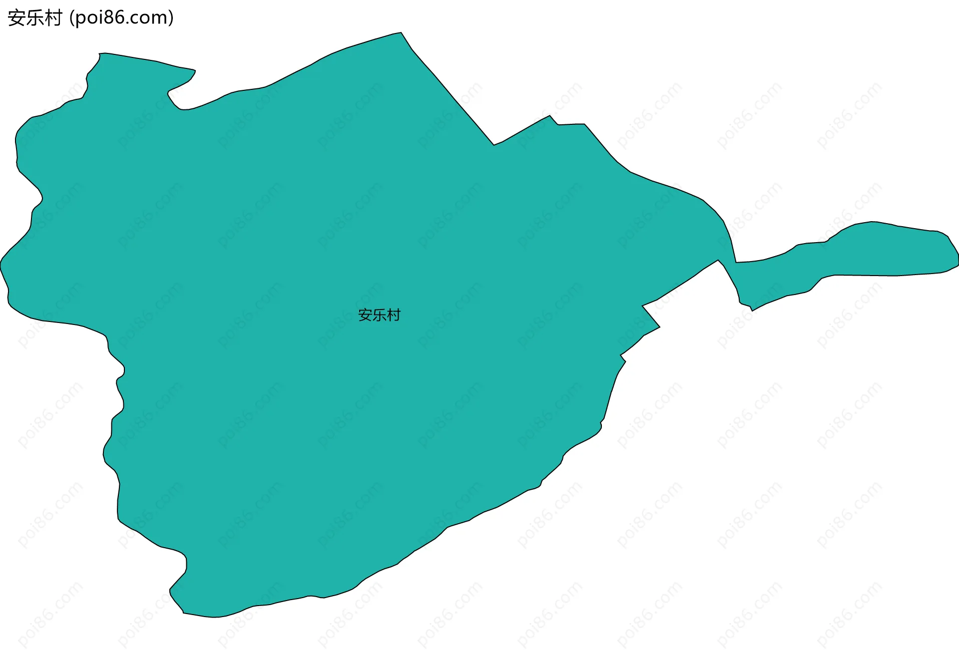 安乐村边界地图