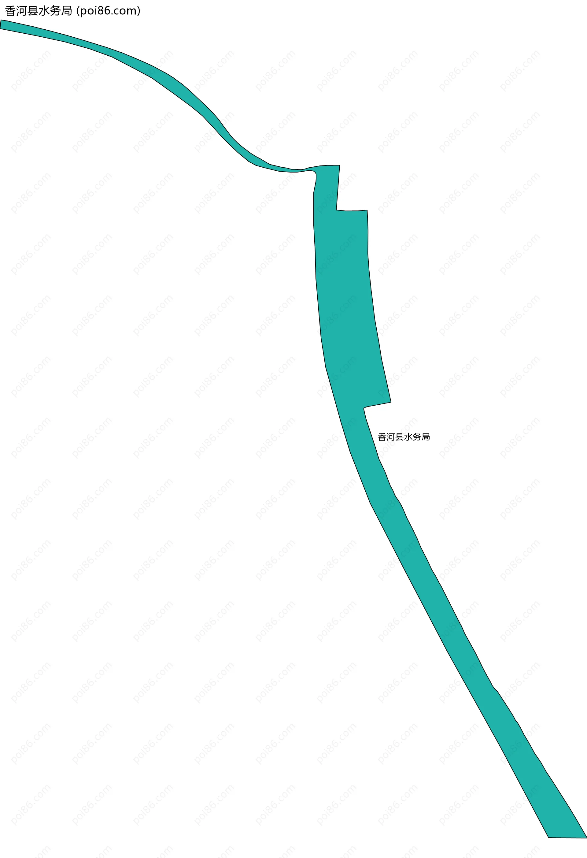 香河县水务局边界地图