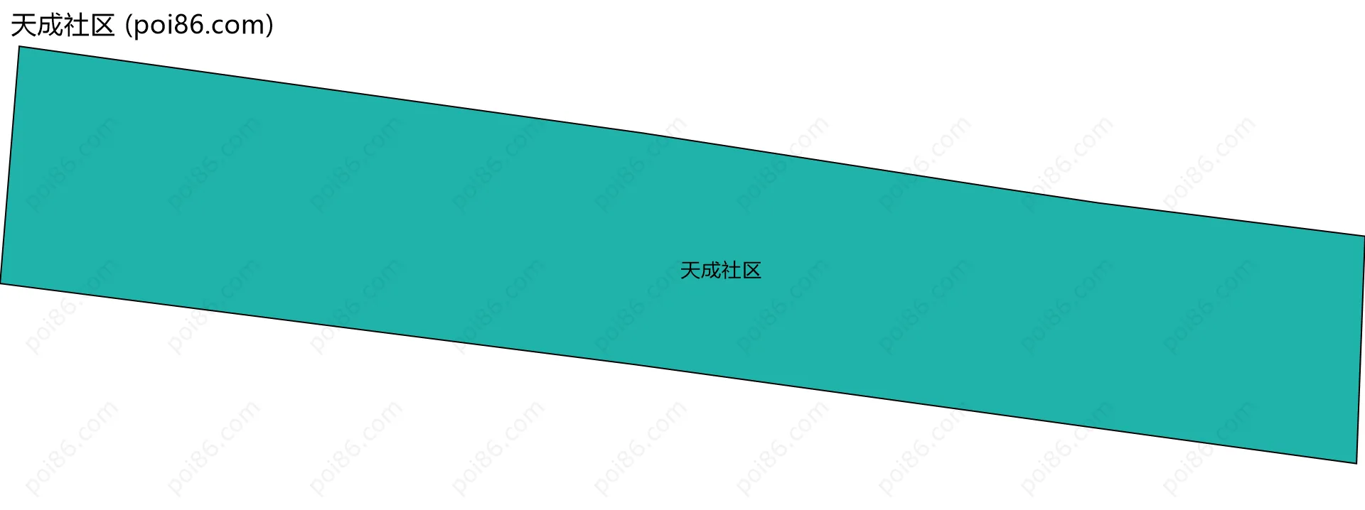 天成社区边界地图