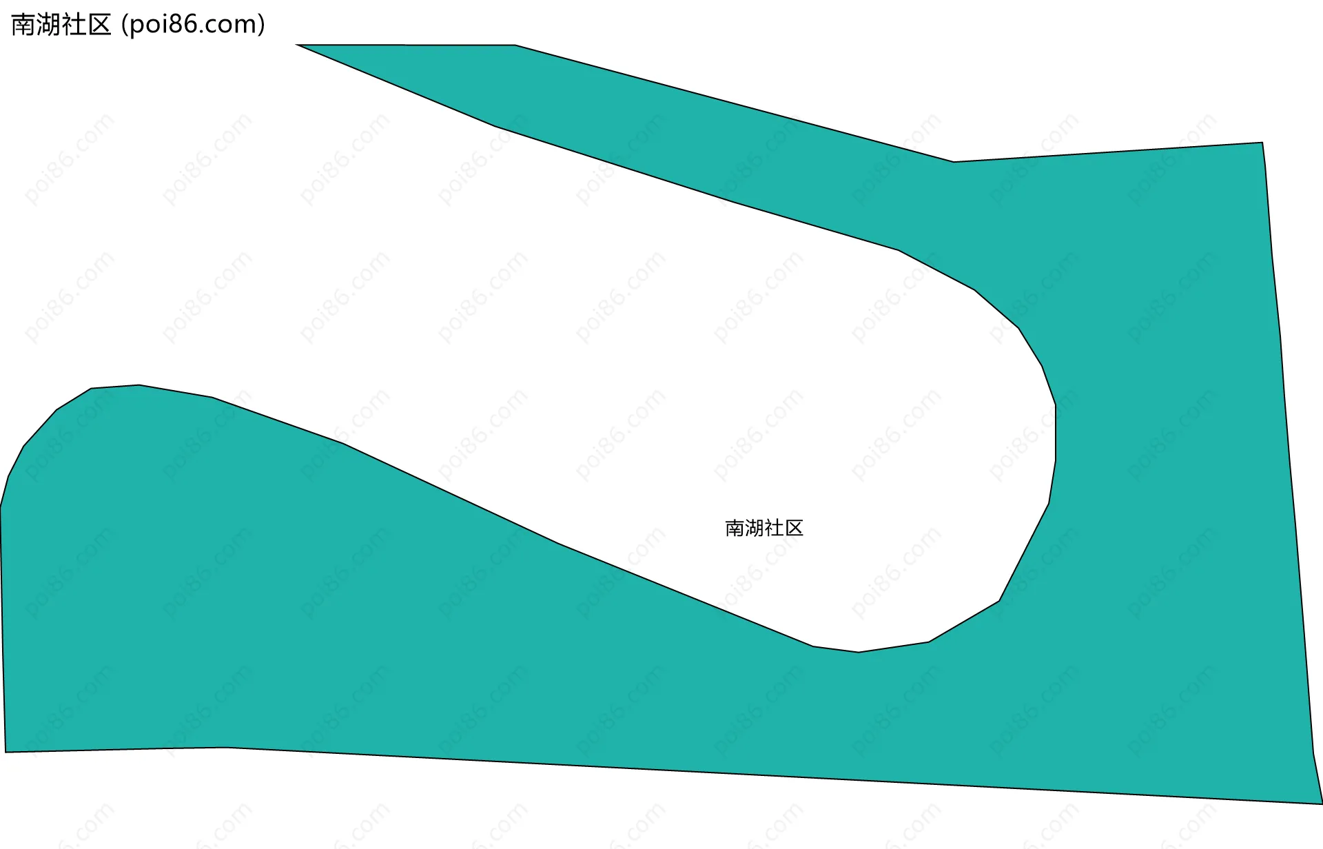 南湖社区边界地图