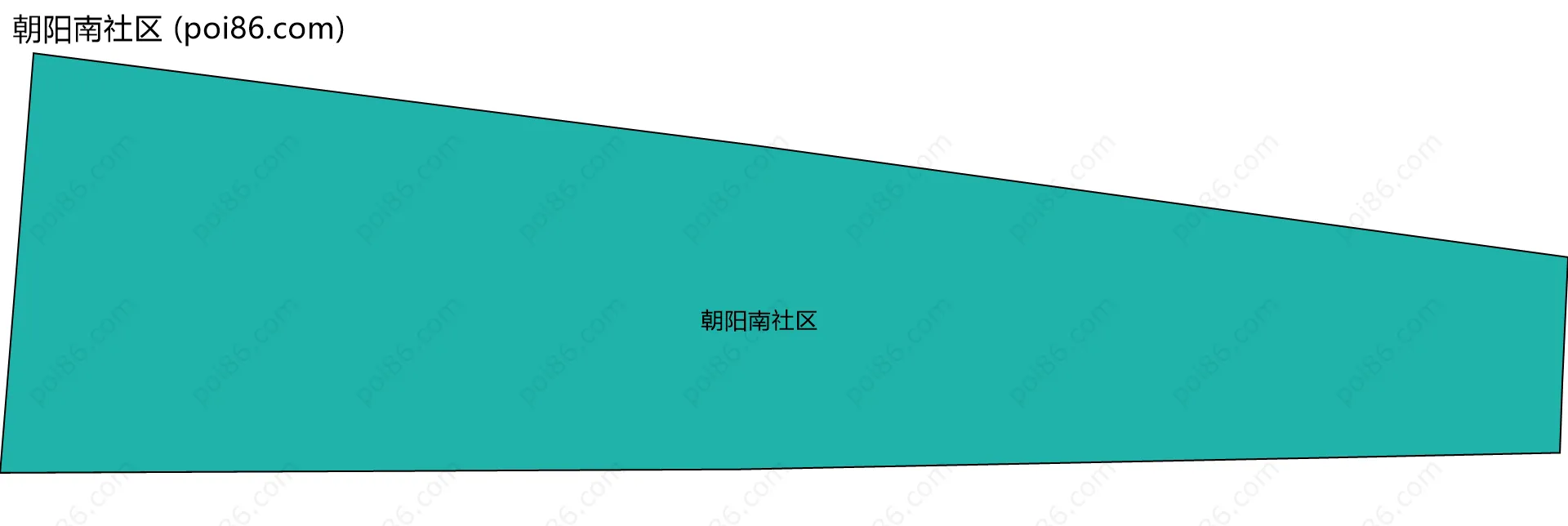 朝阳南社区边界地图