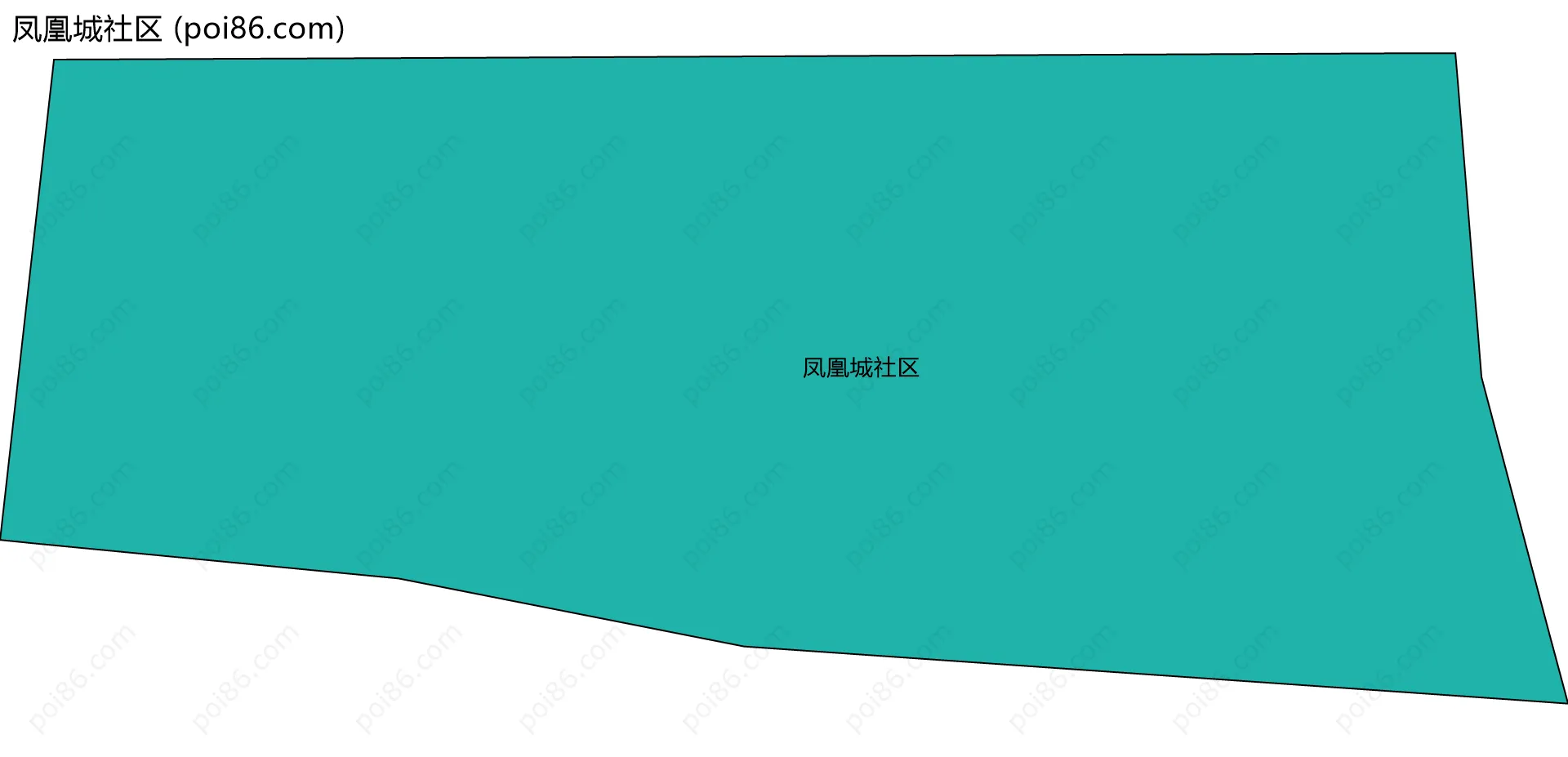 凤凰城社区边界地图