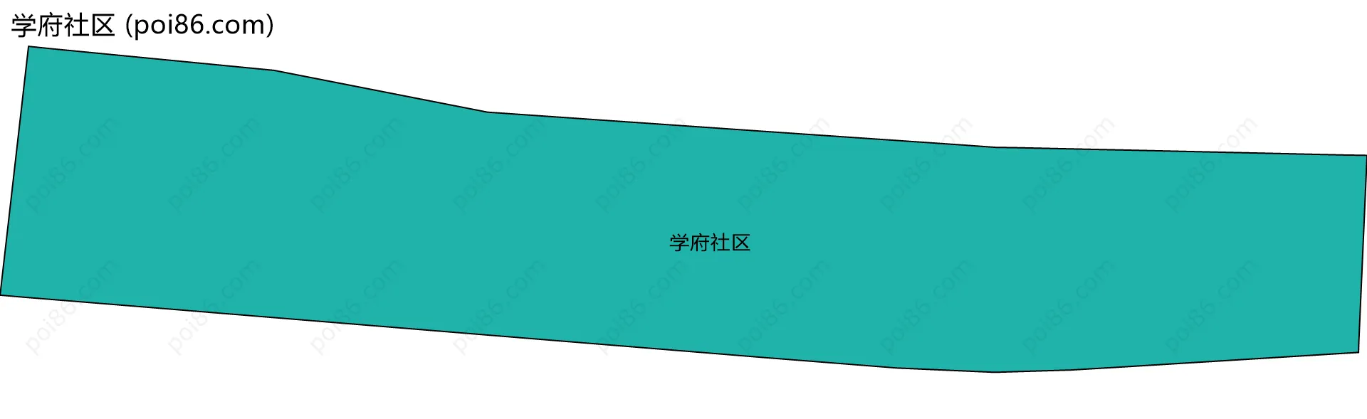学府社区边界地图
