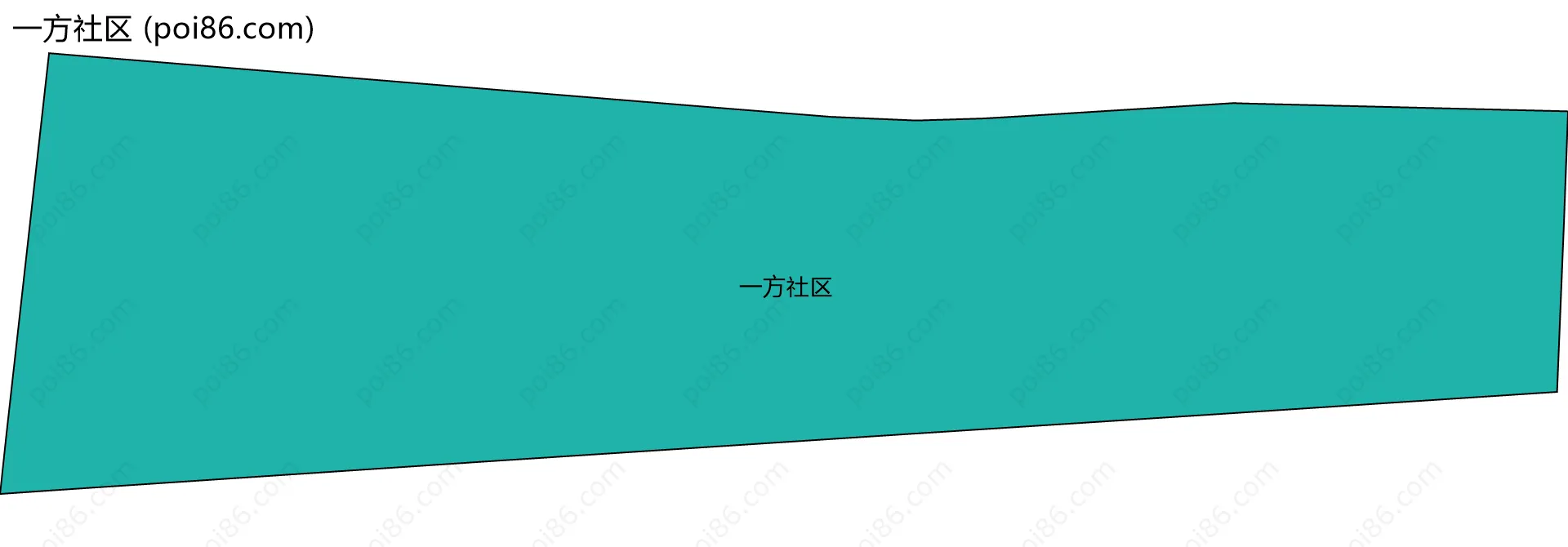 一方社区边界地图