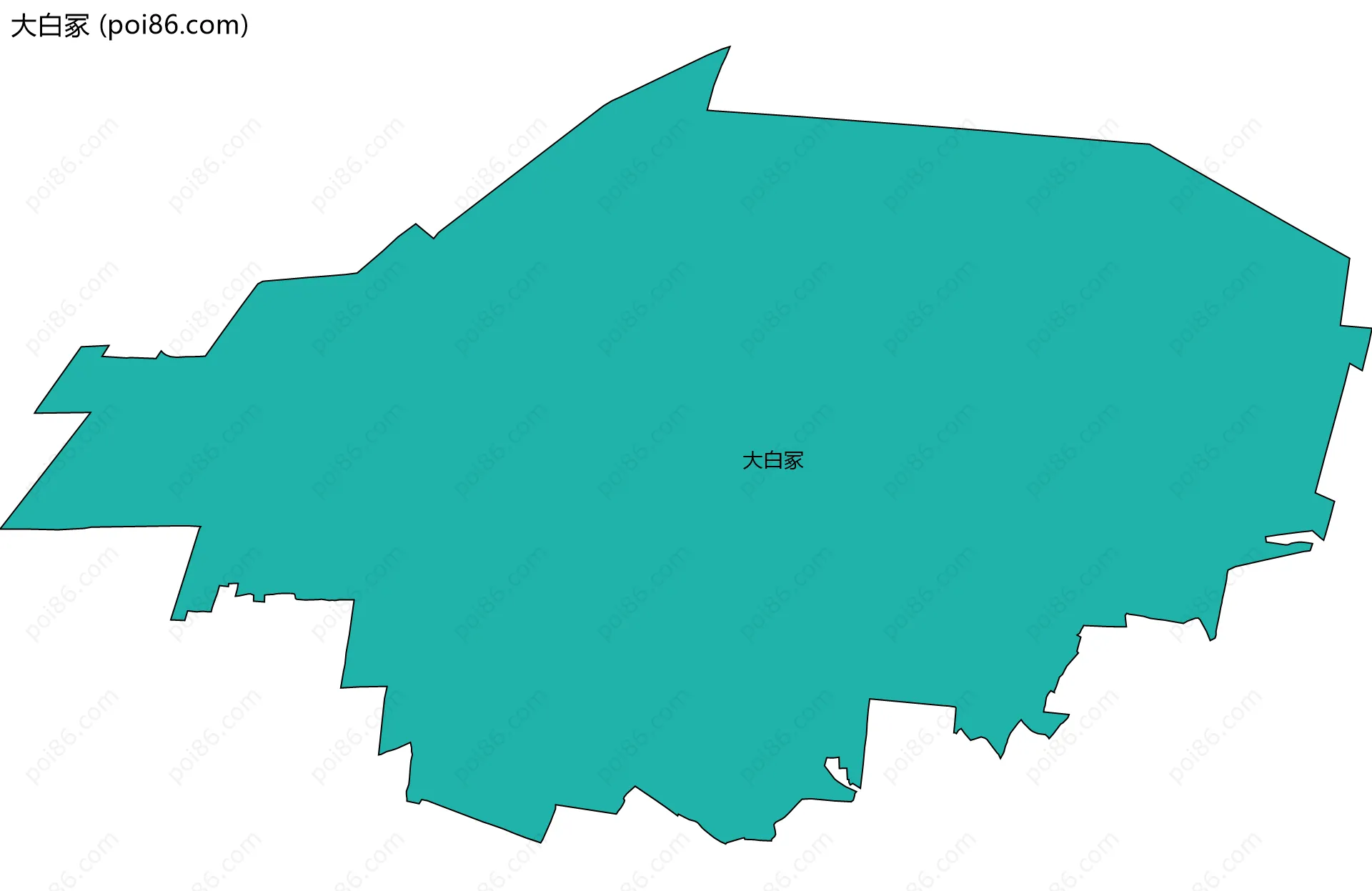 大白冢边界地图
