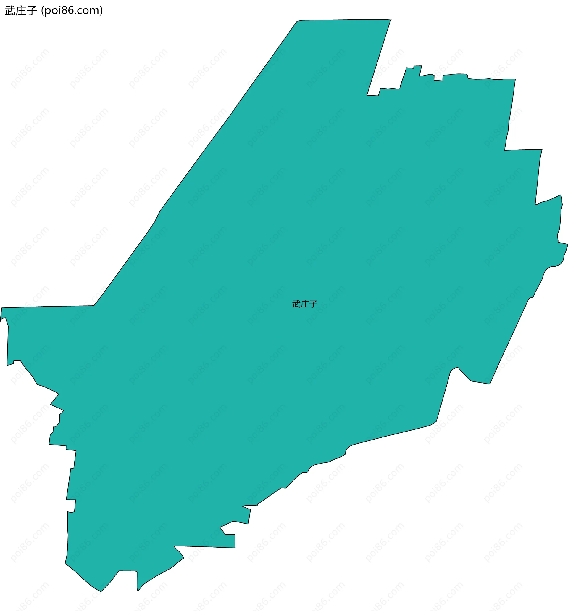 武庄子边界地图