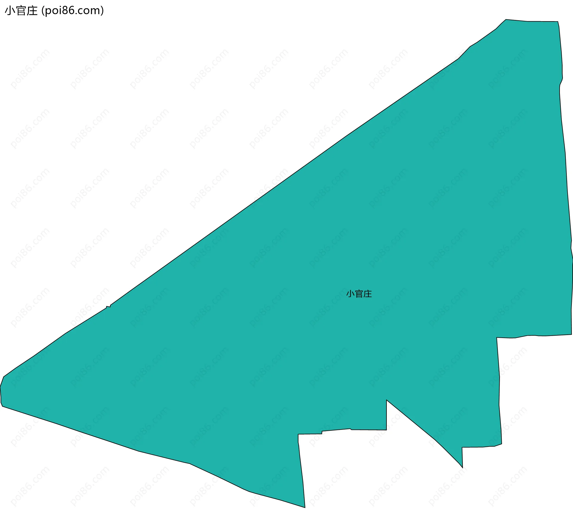 小官庄边界地图