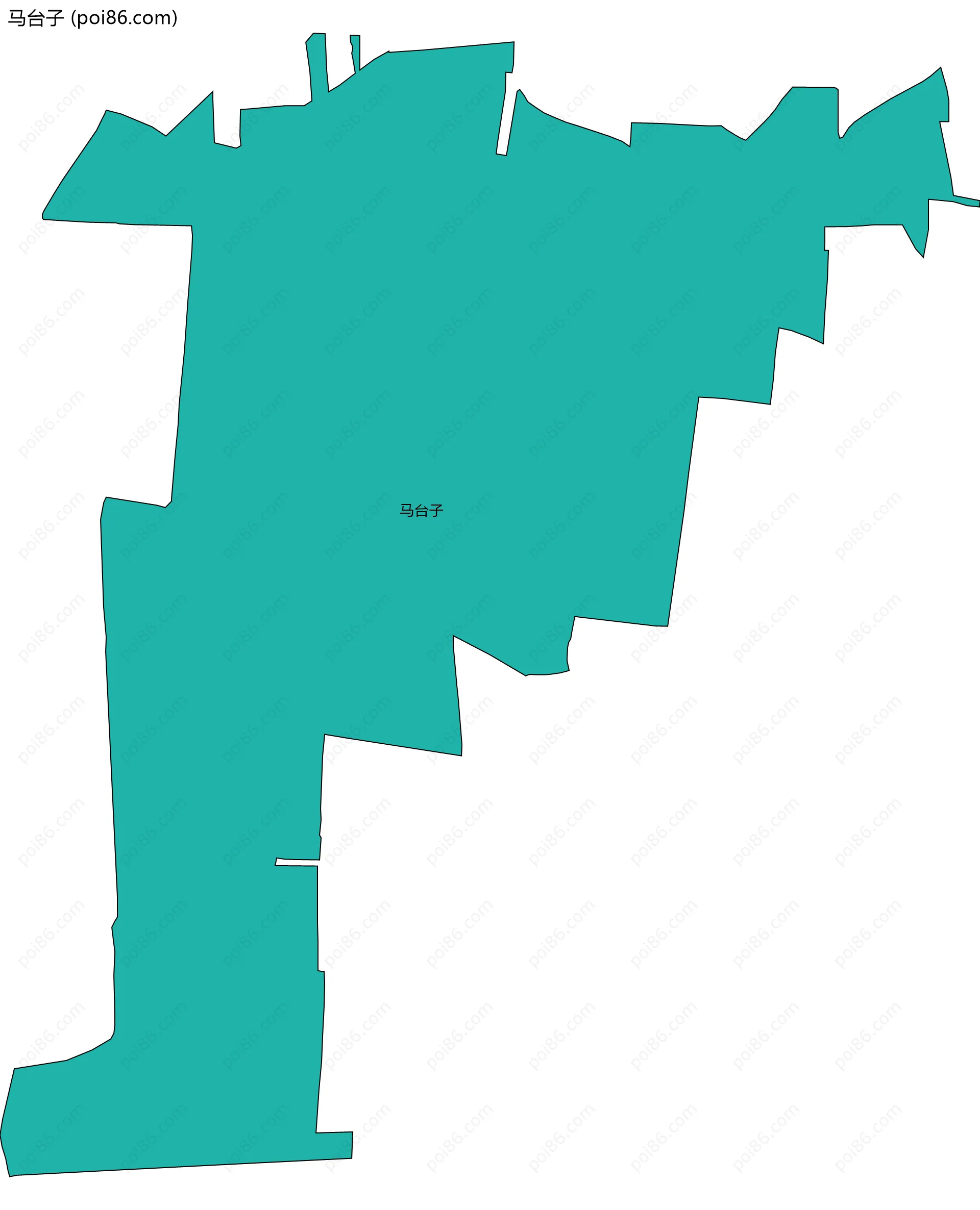 马台子边界地图