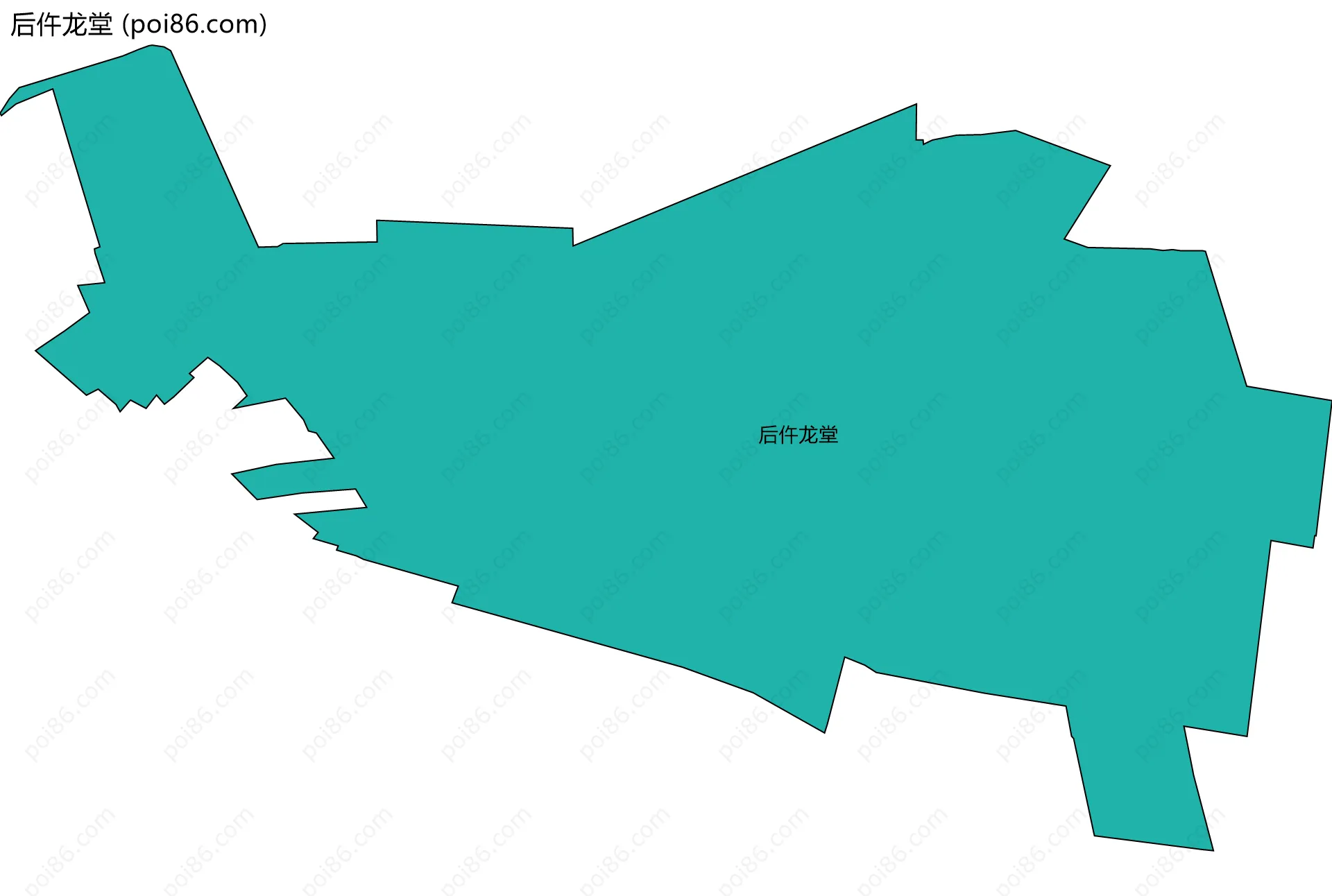 后仵龙堂边界地图