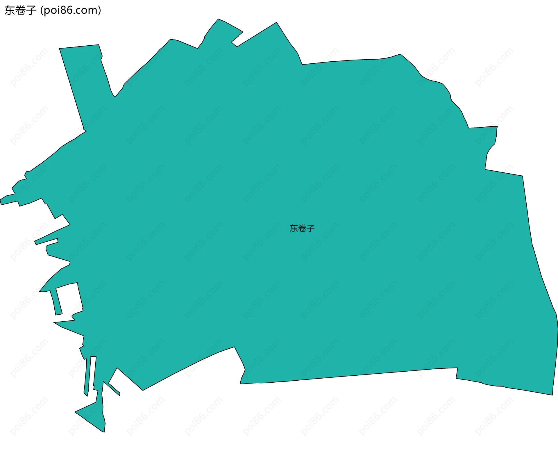 东卷子边界地图