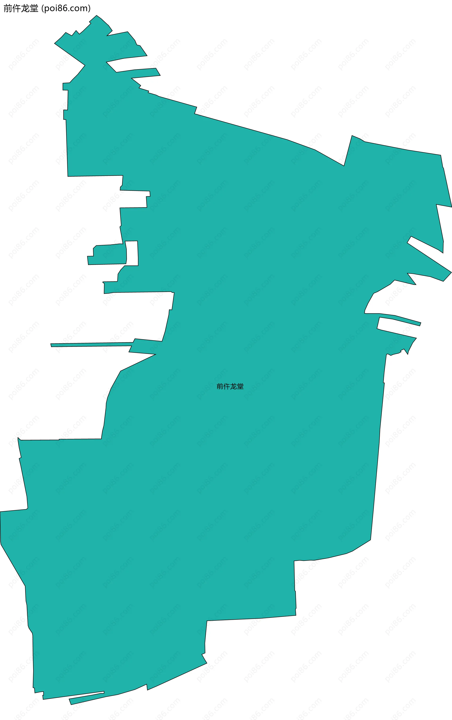 前仵龙堂边界地图
