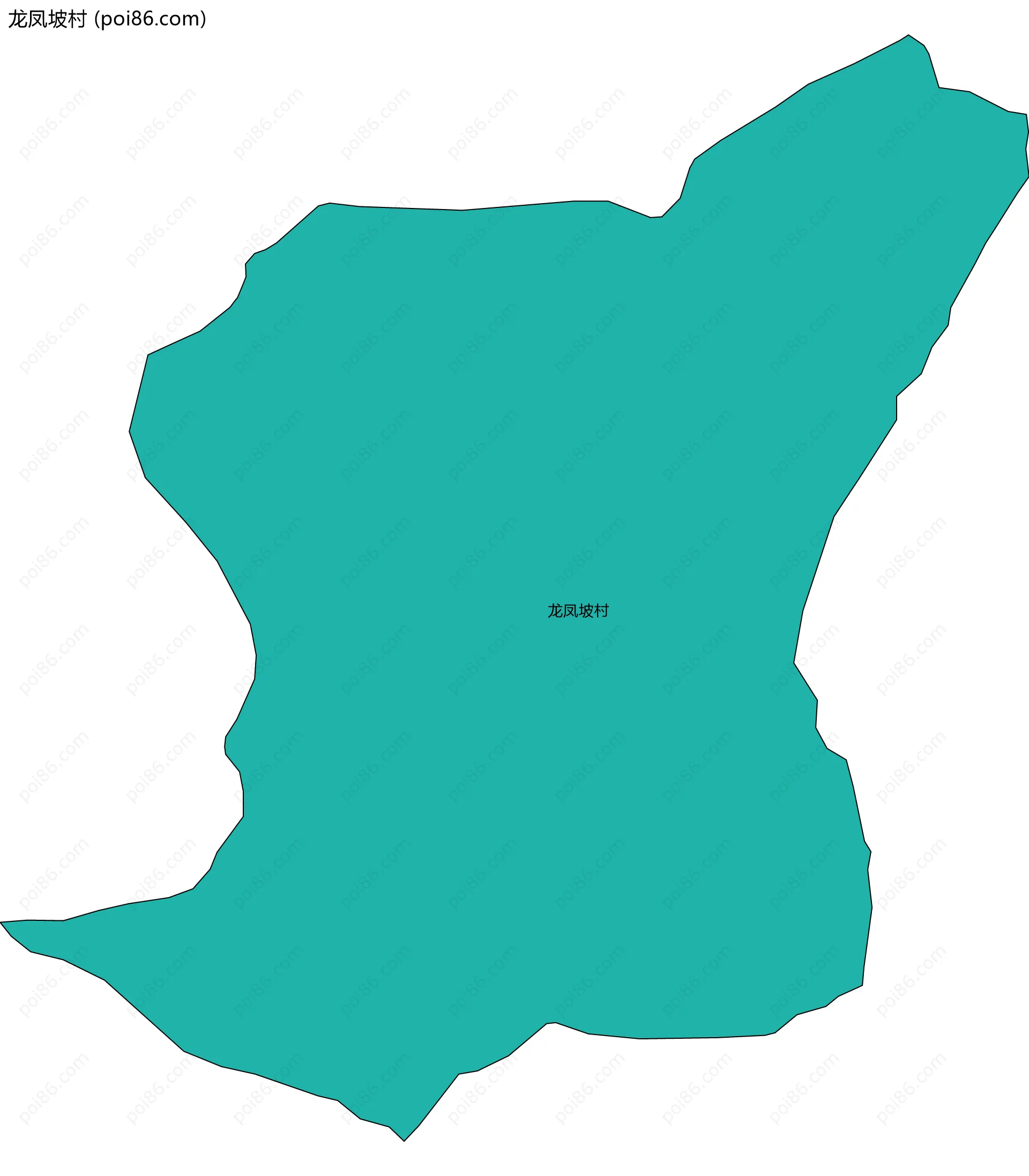 龙凤坡村边界地图