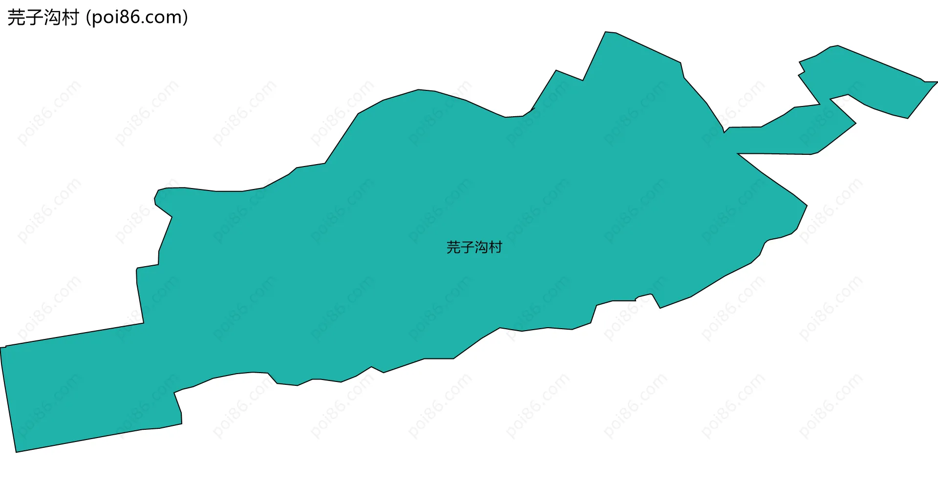 芫子沟村边界地图